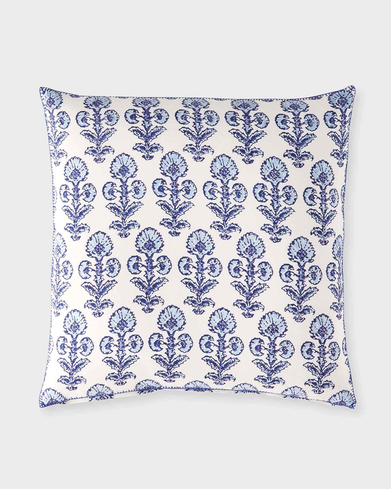 John Robshaw Textiles  Ojas Indigo Decorative Pillow - Blue - John Robshaw