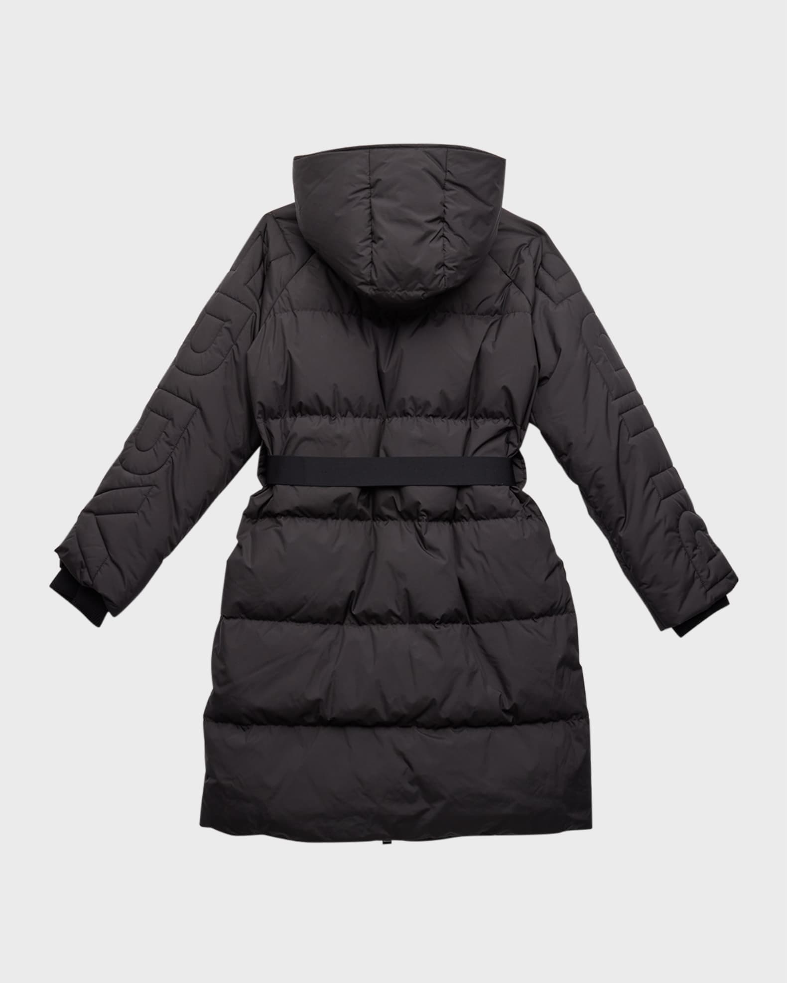Burberry Girl's Linda Long Puffer Parka Jacket, Size 4-14 | Neiman Marcus