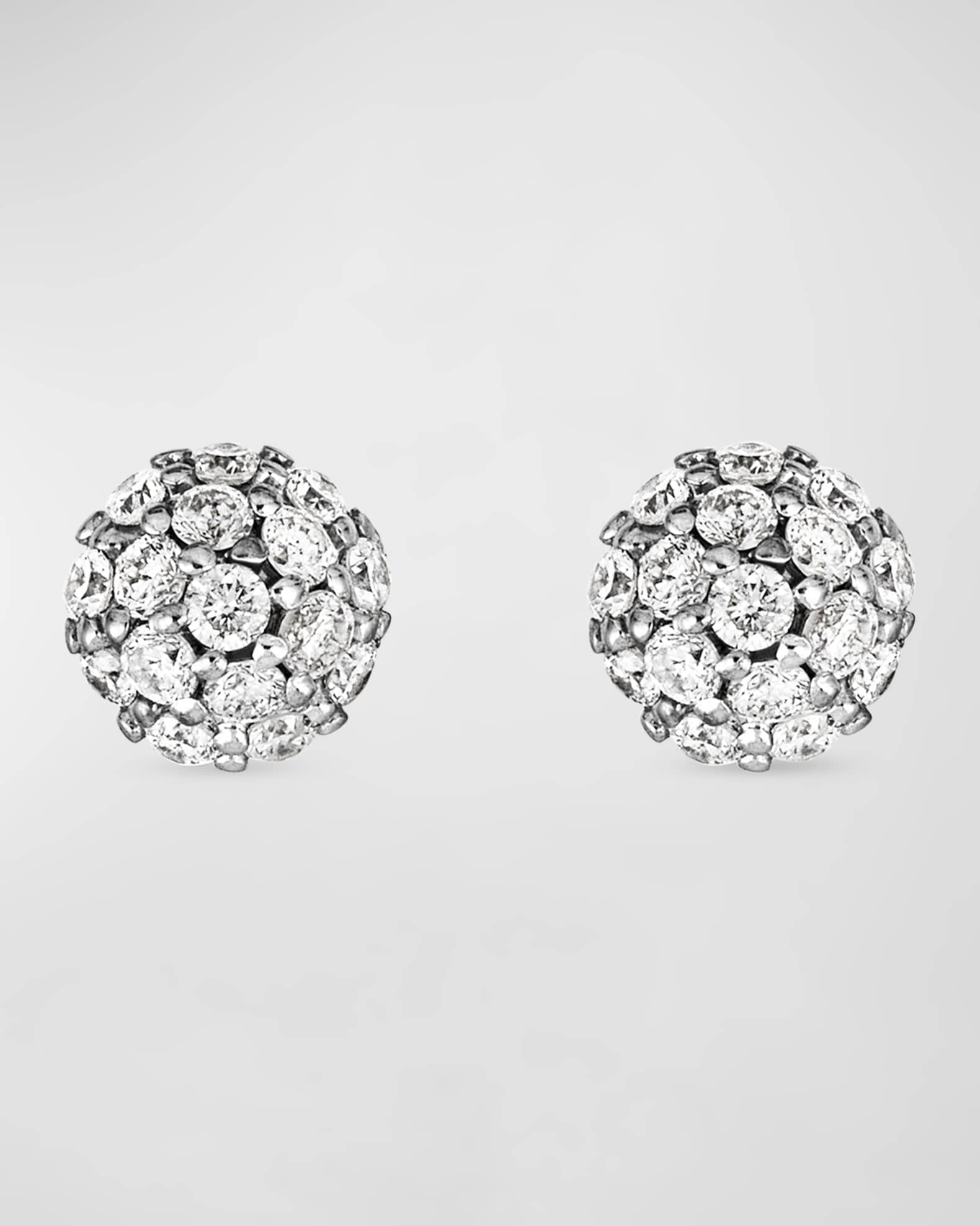 Mirror stud earrings sale