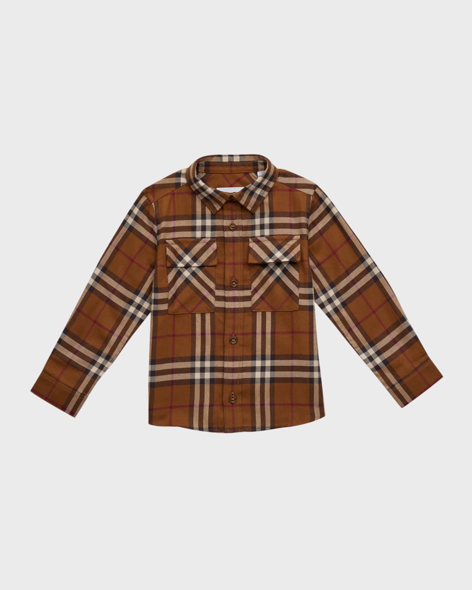 Burberry Boy's Owen Button Down Check-Print Shirt, Size 6M-2