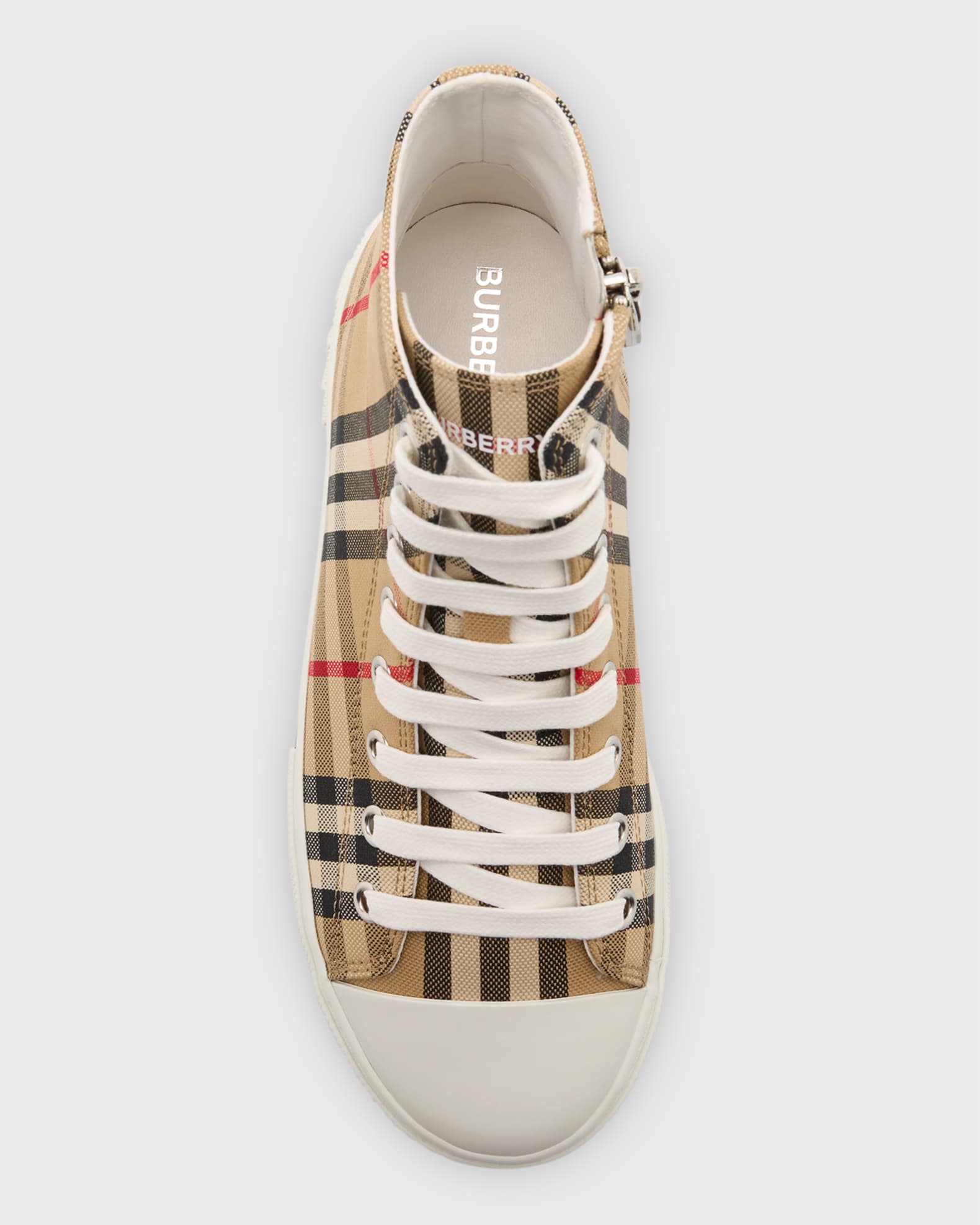 Shop Burberry Little Kid's & Kid's Mini Larkhall High-Top Sneakers