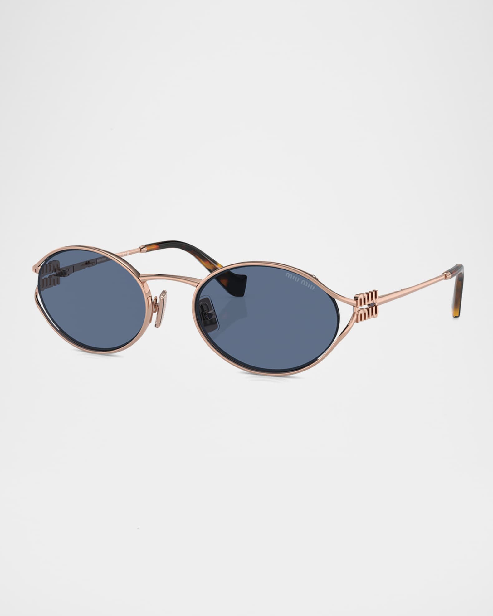 Cut-Out Metal & Plastic Oval Sunglasses  1