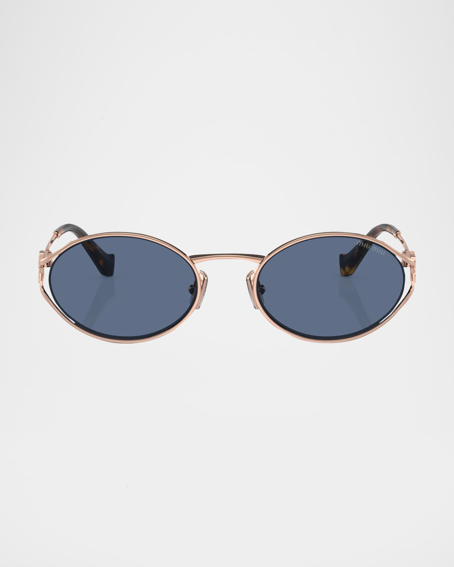 Cut-Out Metal & Plastic Oval Sunglasses  0