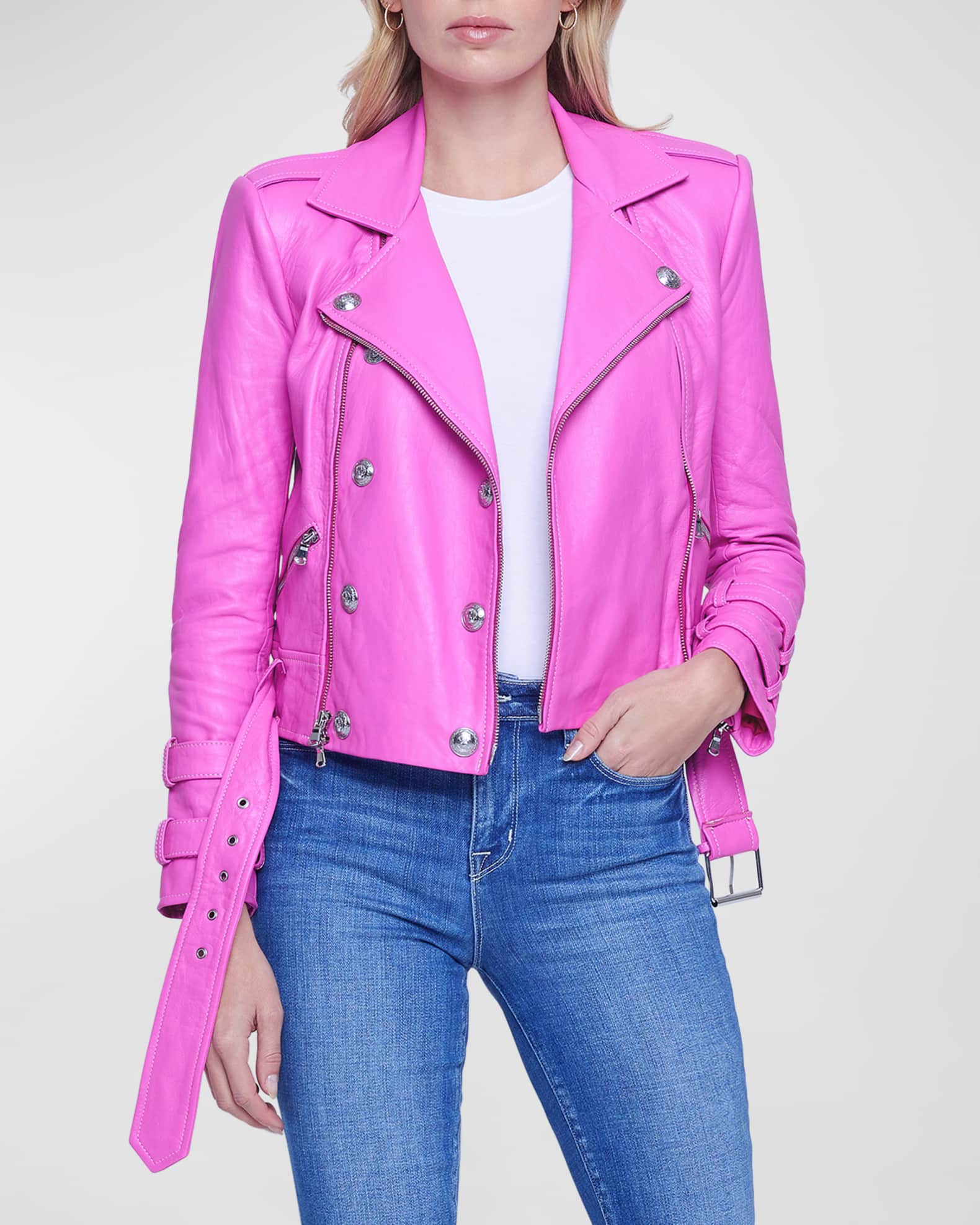 Billie leather hotsell biker jacket