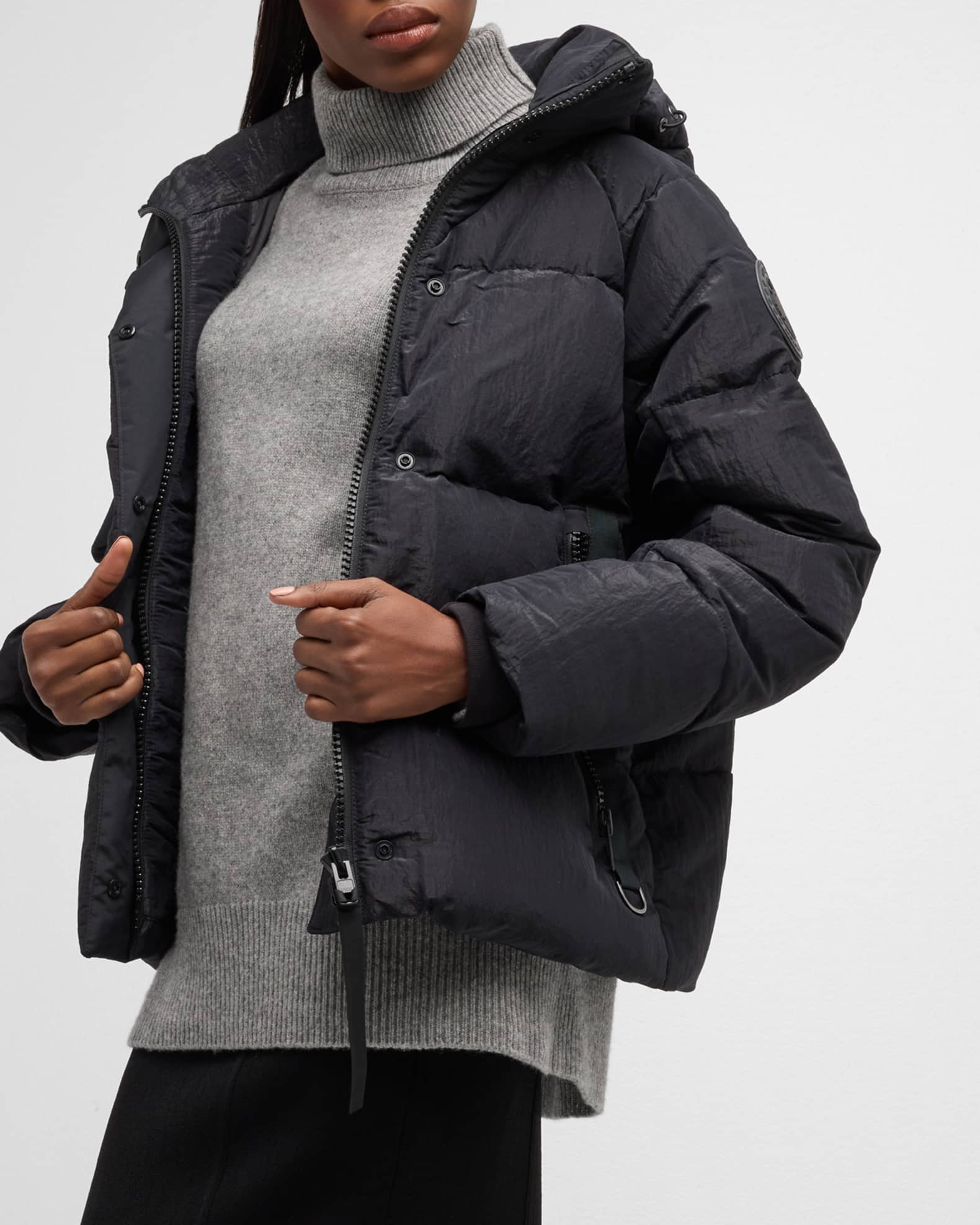 【 】Junction Parka Shiny Crinkle パーカーダウン Junction Parka Black Label Shiny Crinkle | Canada Goose SA