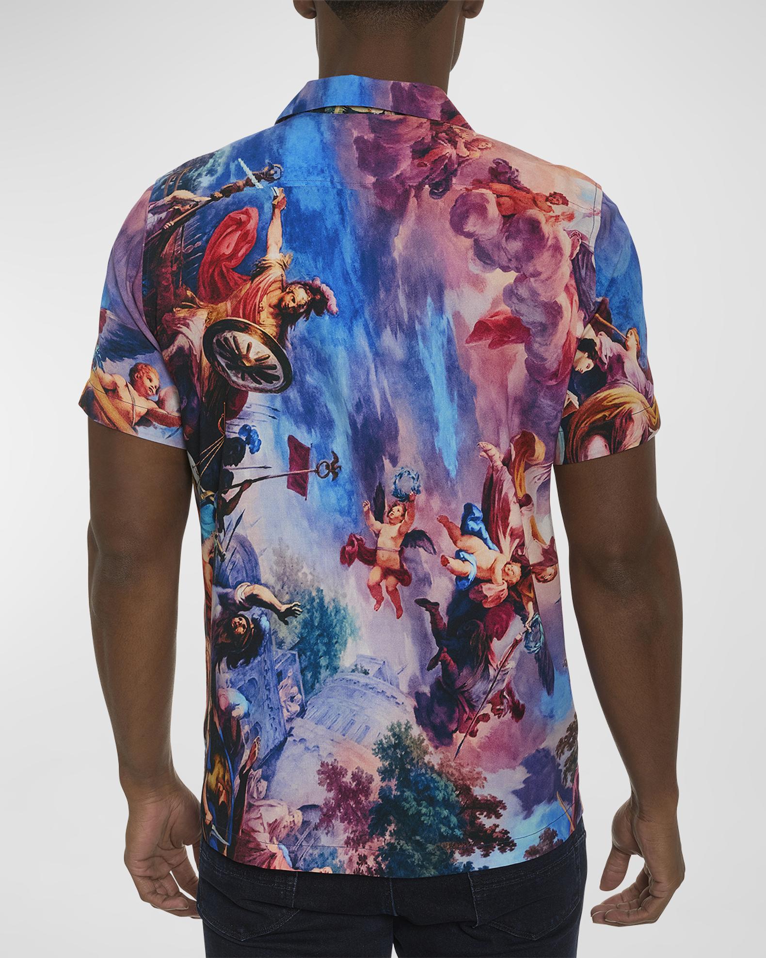 Robert Graham The Heist Short Sleeve Classic Fit Sport Shirt - Multi - FINAL SALE