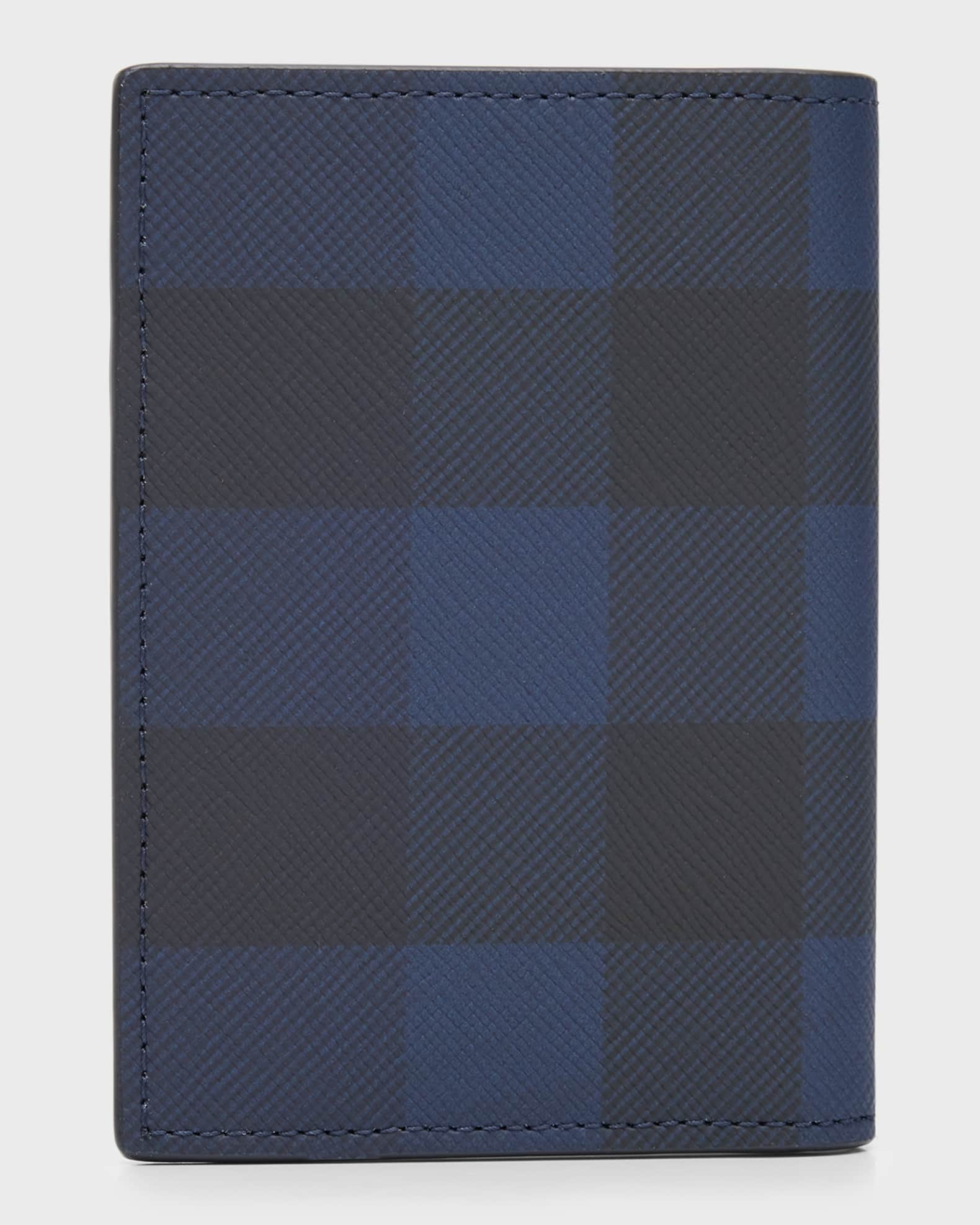 Burberry Men s Bateman London Check Bifold Card Holder Neiman Marcus