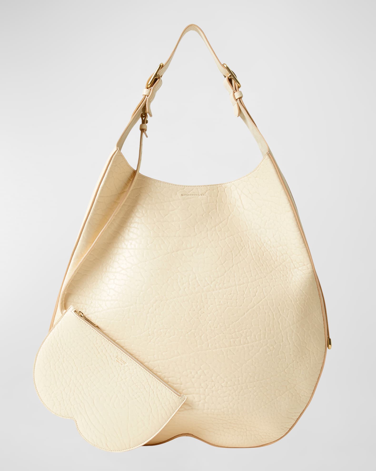 BURBERRY Textured-leather shoulder bag