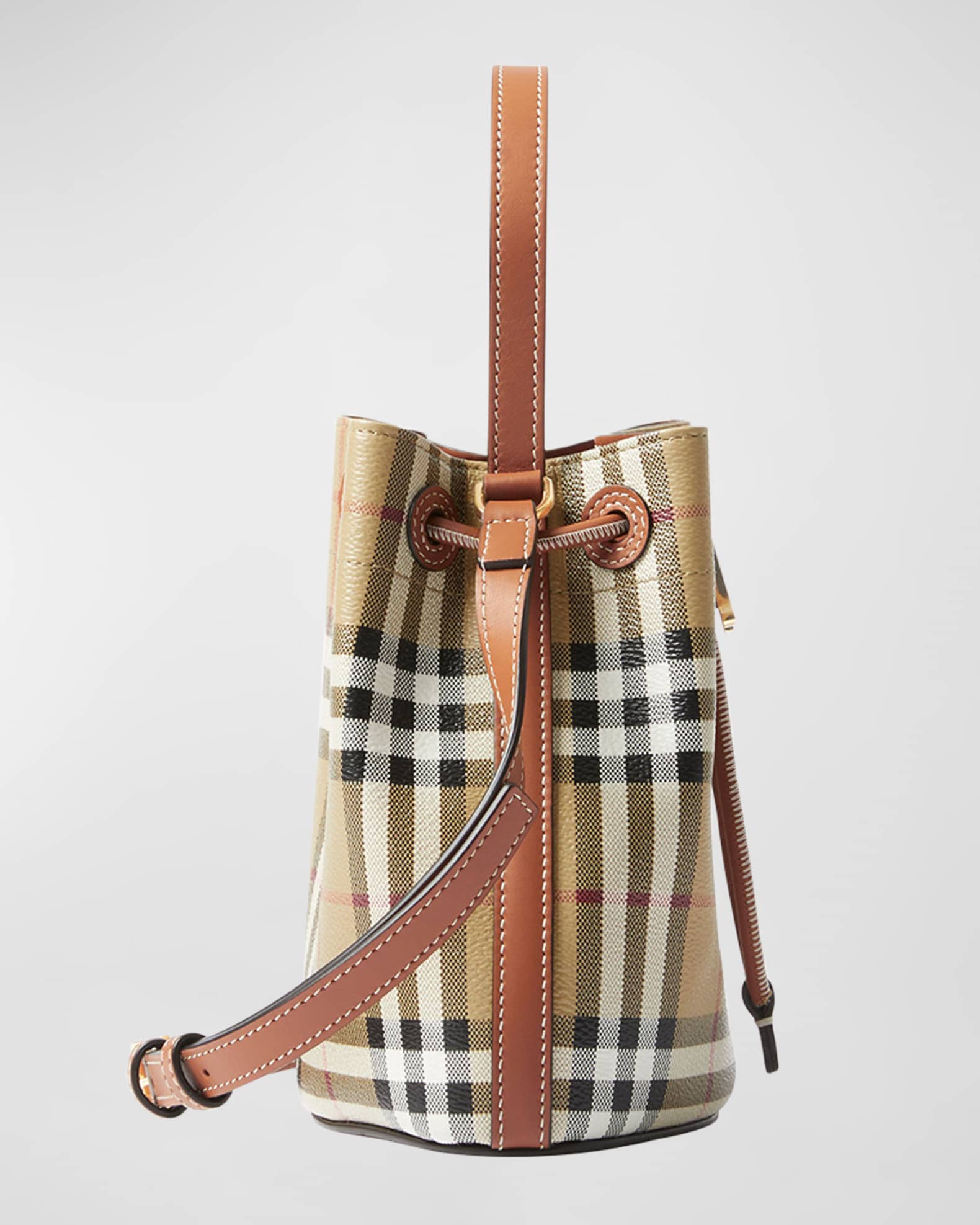 Vintage burberry bucket bag store