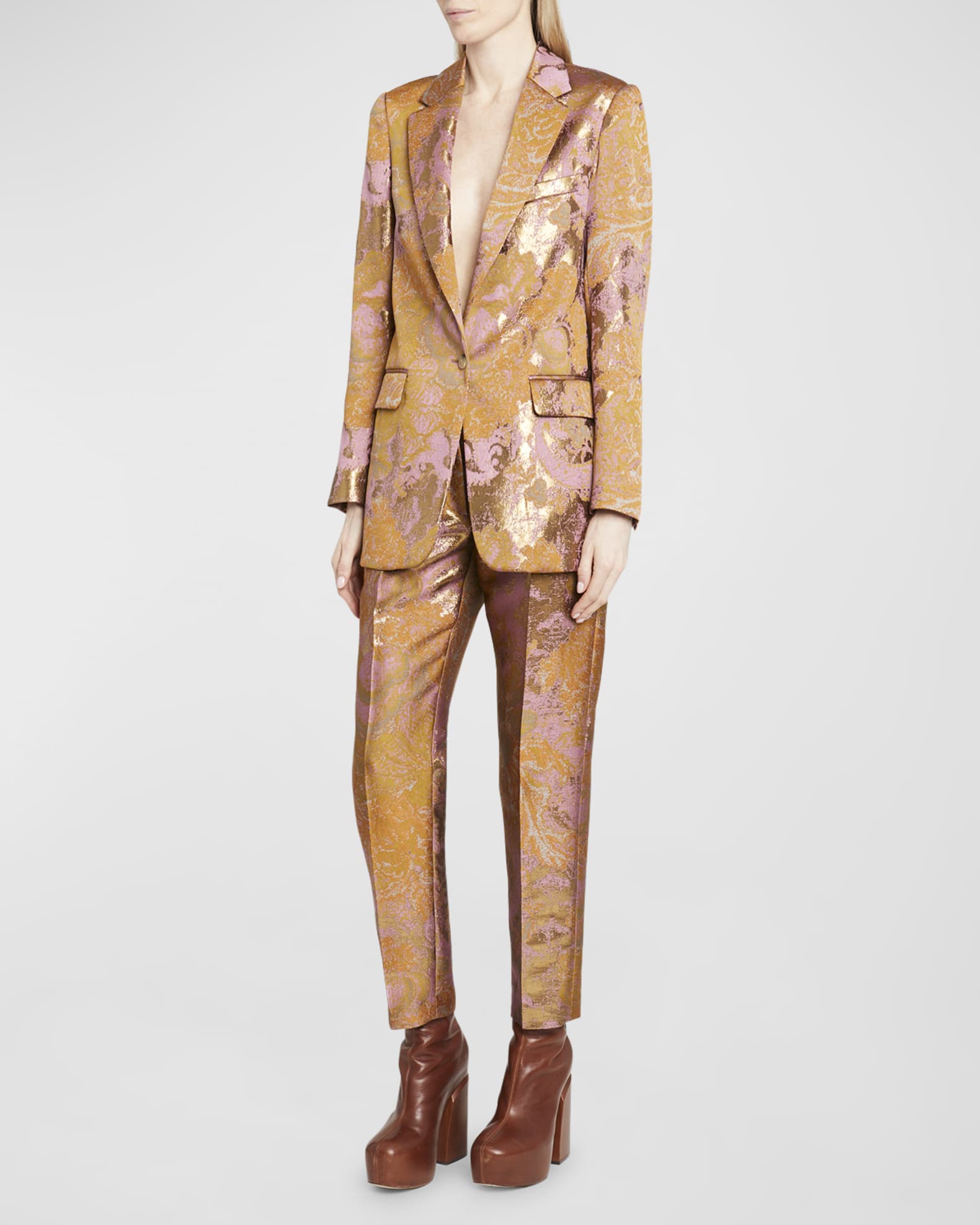 Single-Breasted Jacquard Suit | Neiman Marcus