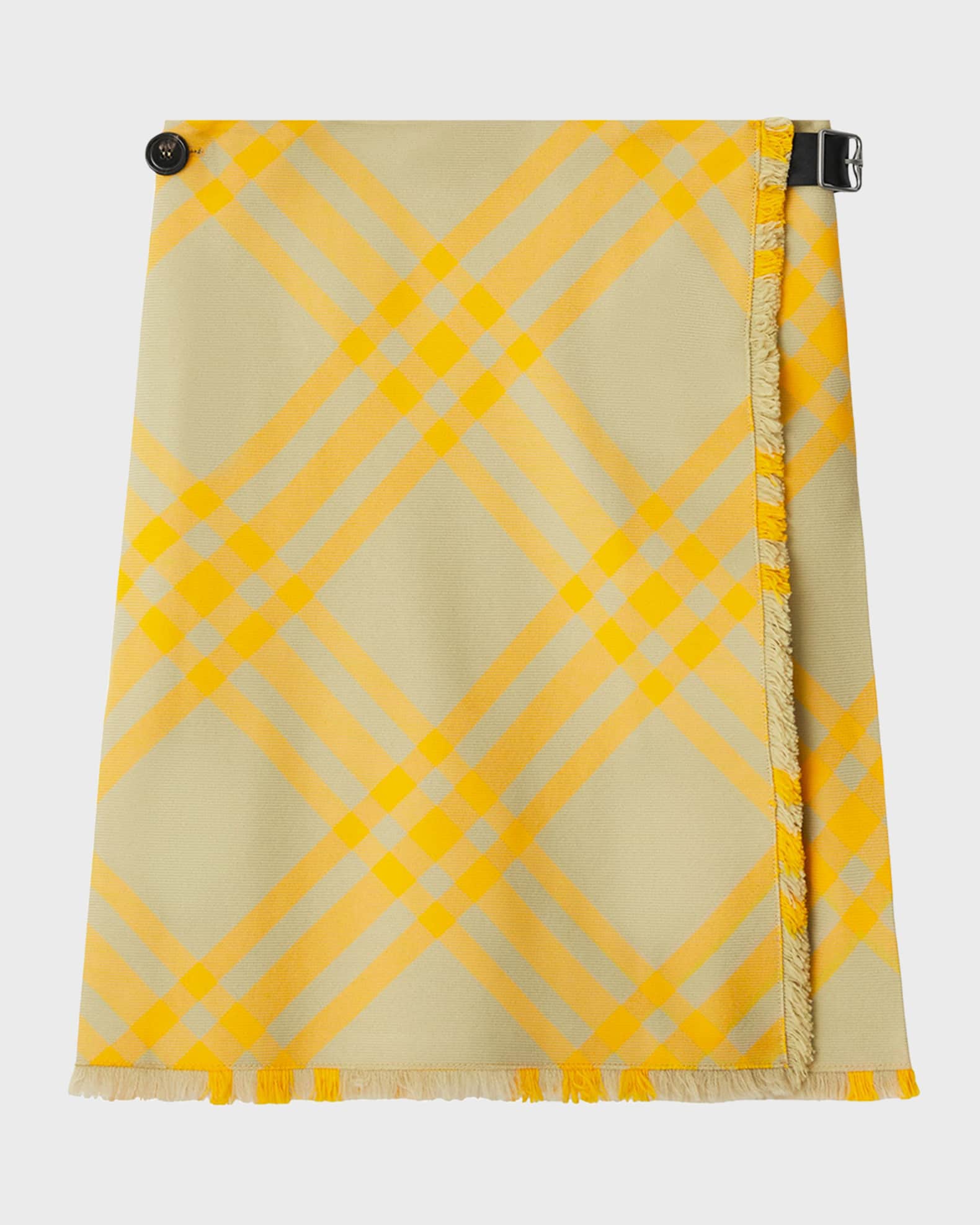 Burberry Check A-Line Kilt Skirt