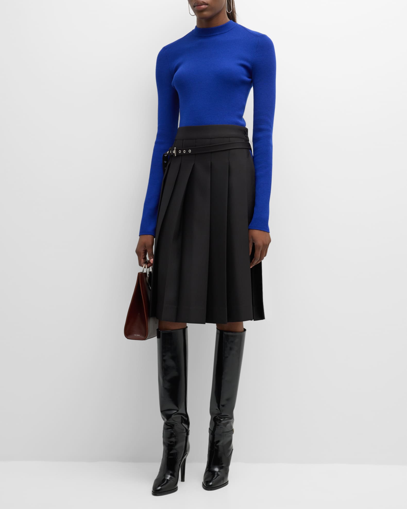 Essential Mock Neck Cashmere Sweater main image 1