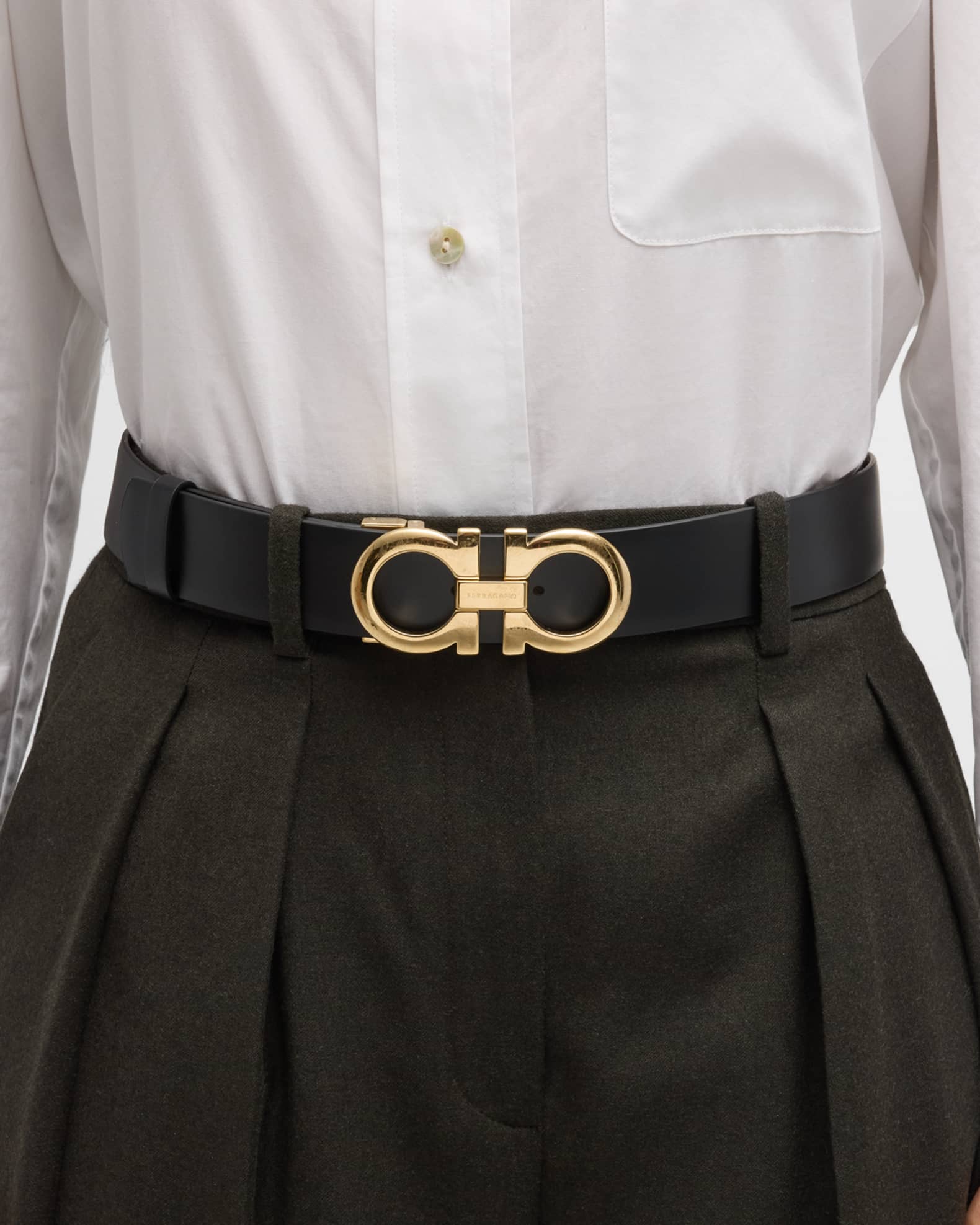 Brown ferragamo belt 2025