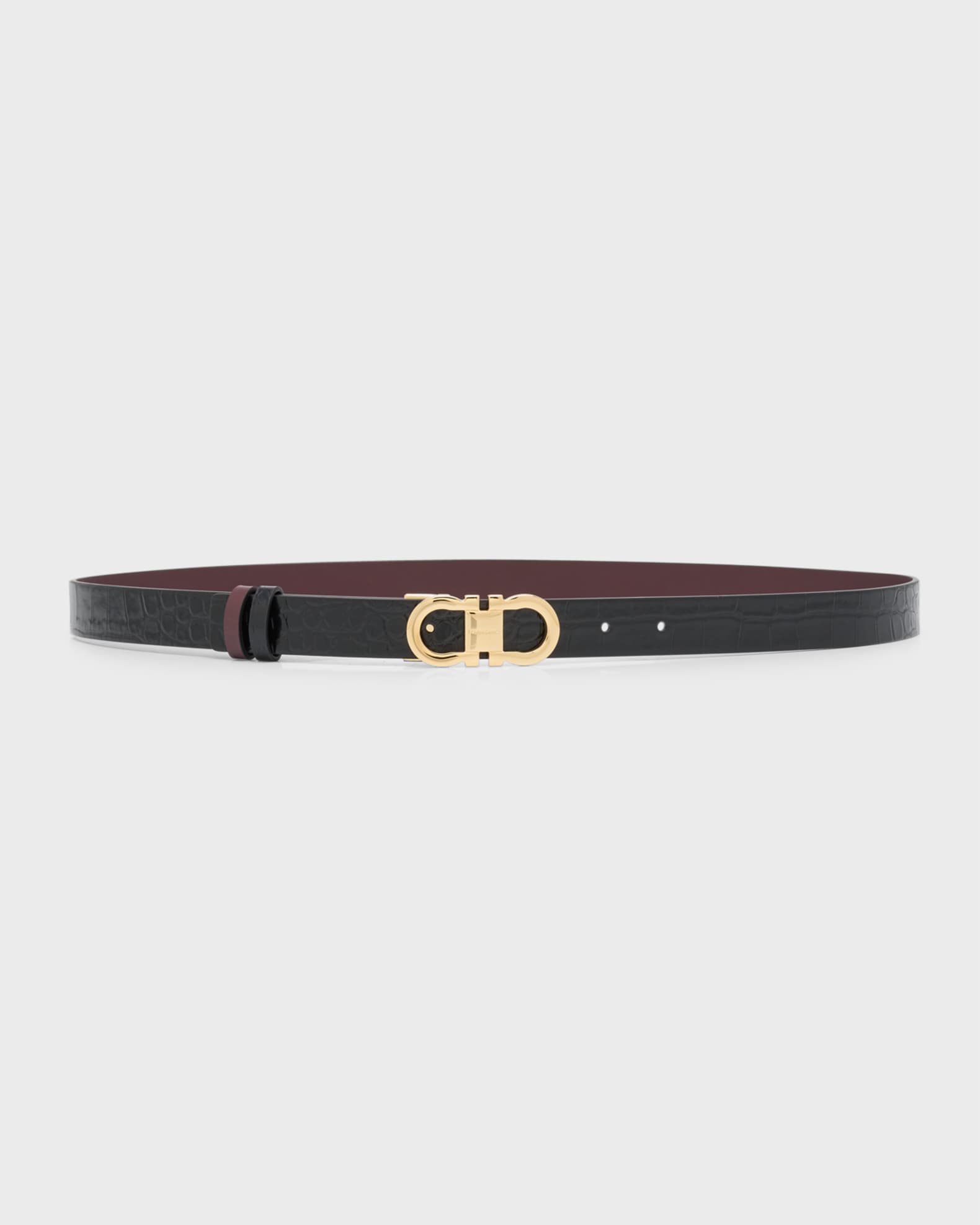 Ferragamo skinny belt hotsell