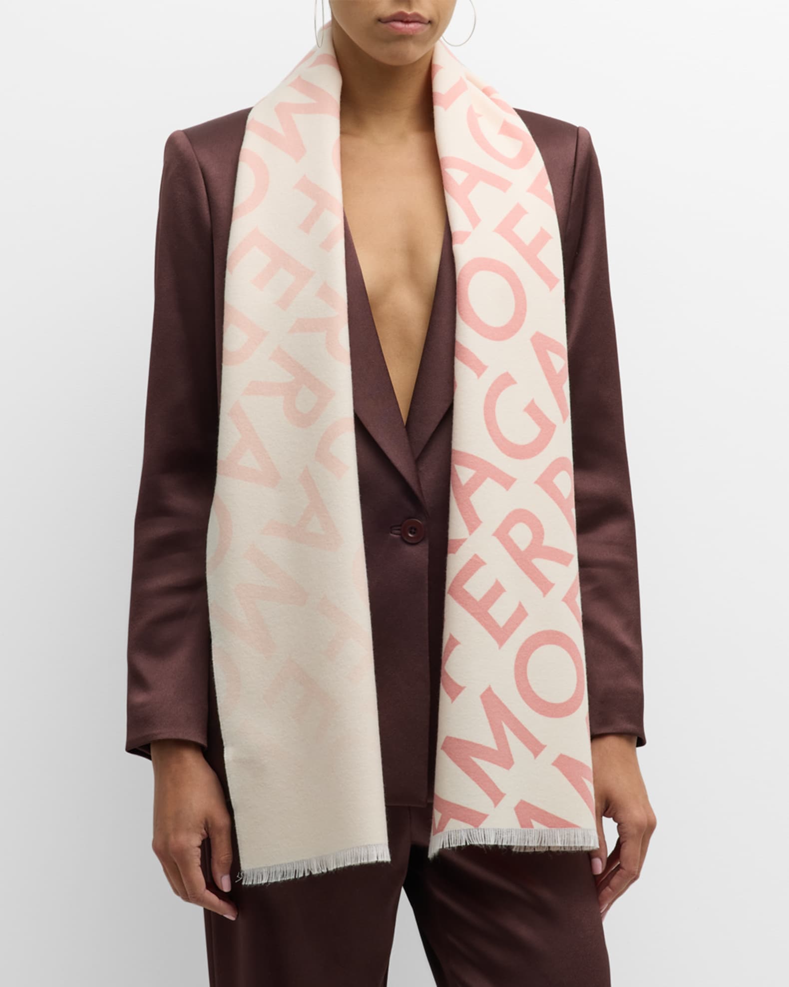 Cashmere blend scarf