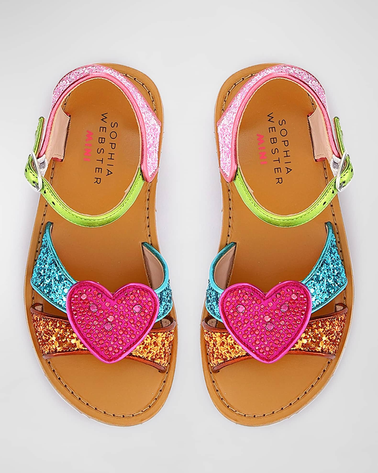 Girl s Amora Glitter Sandals Neiman Marcus