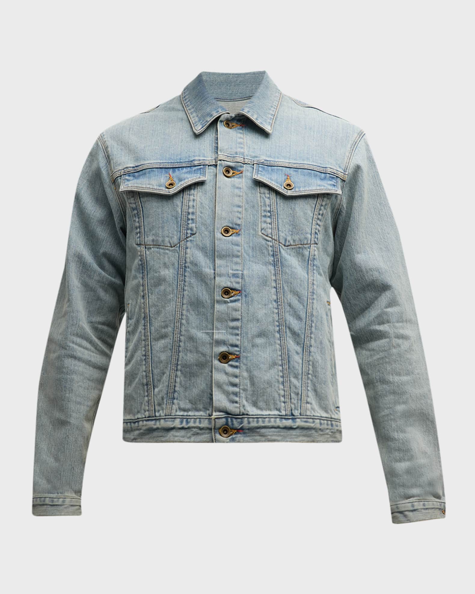 Men s Light Wash Denim Jacket