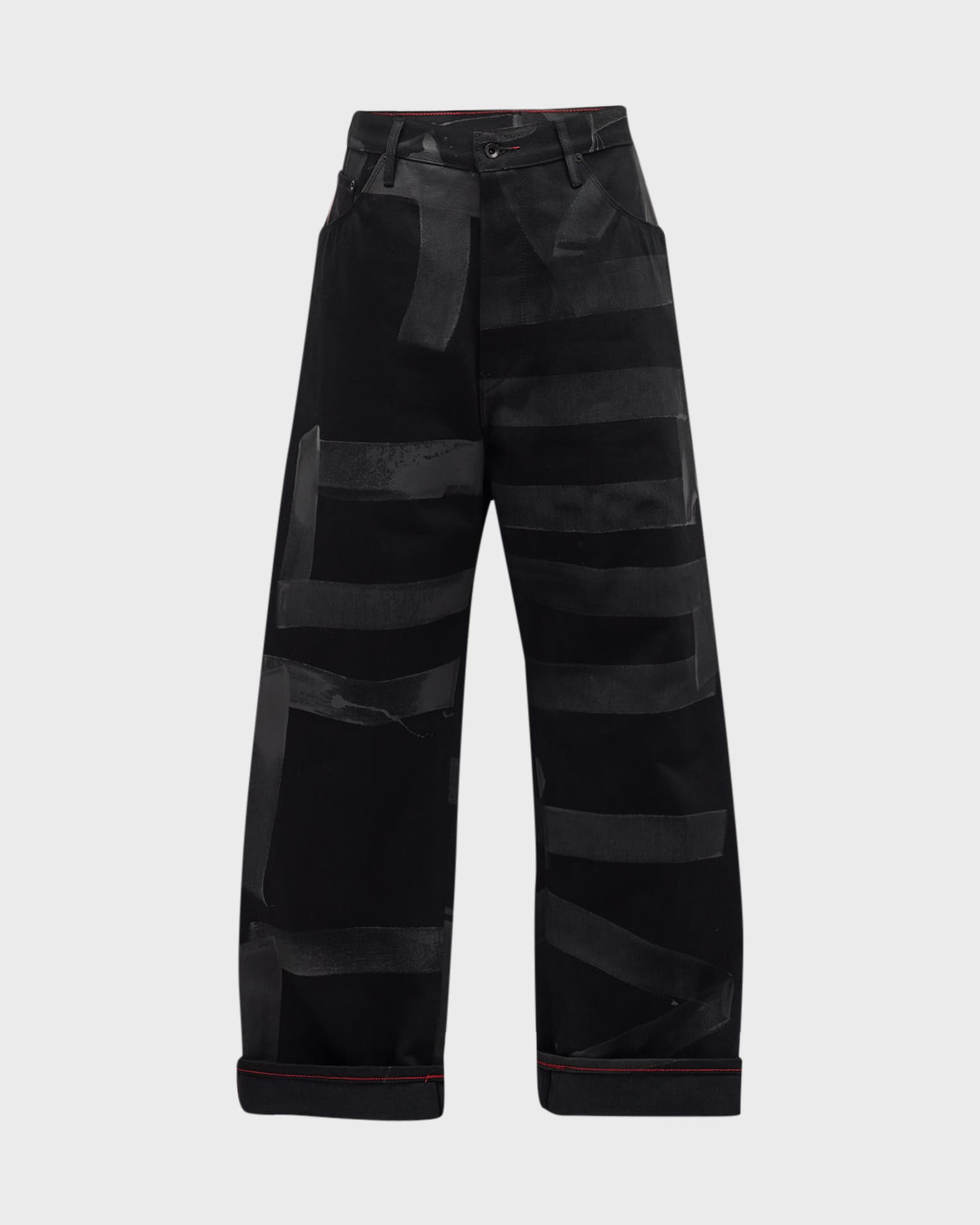 Raleigh Workshop Men's Denim Jeans | Rowan in Pointalist Denim Stripe | Size 31 | 100% Cotton