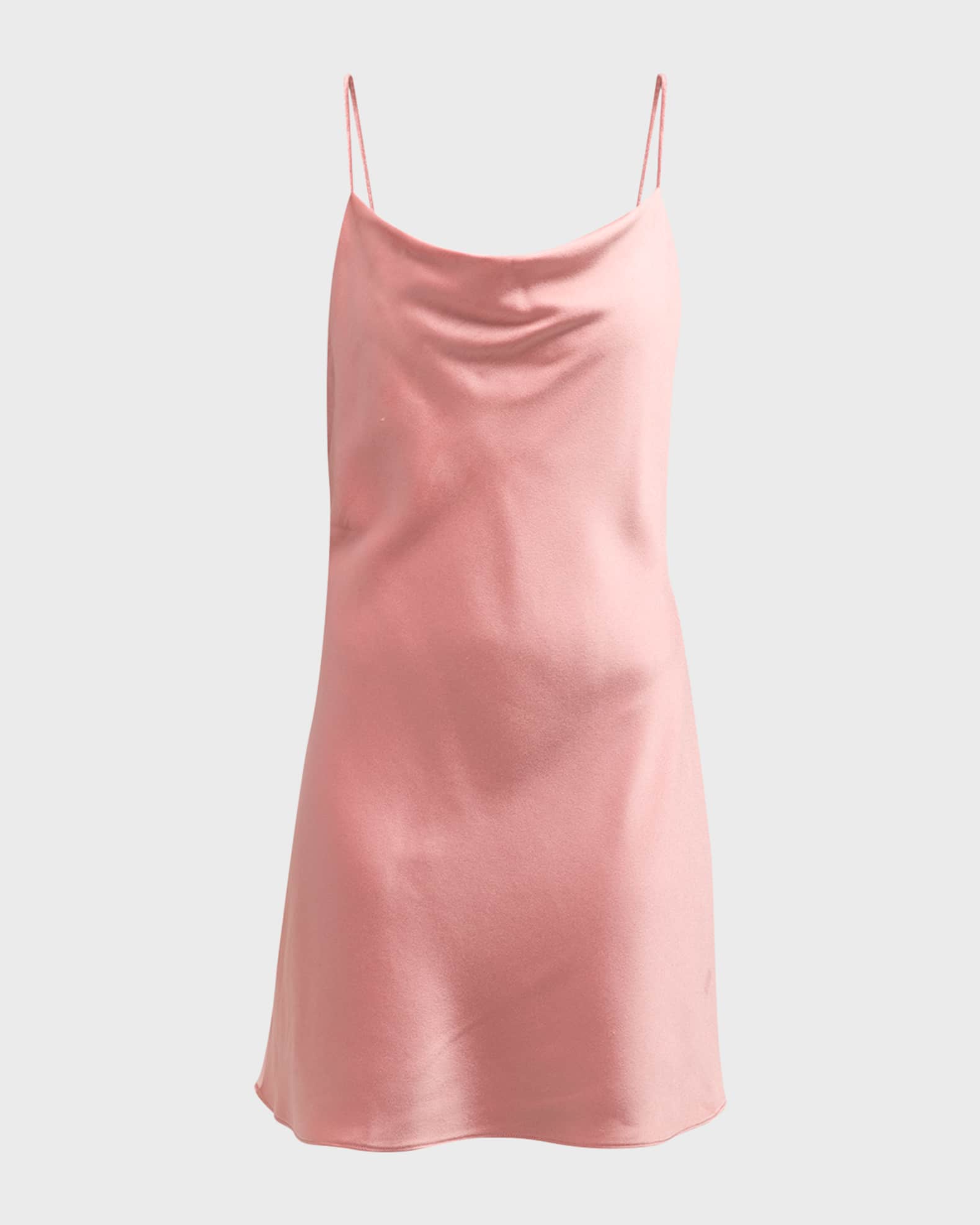 Alice + Olivia Harmony Cowl Back Mini Slip Dress