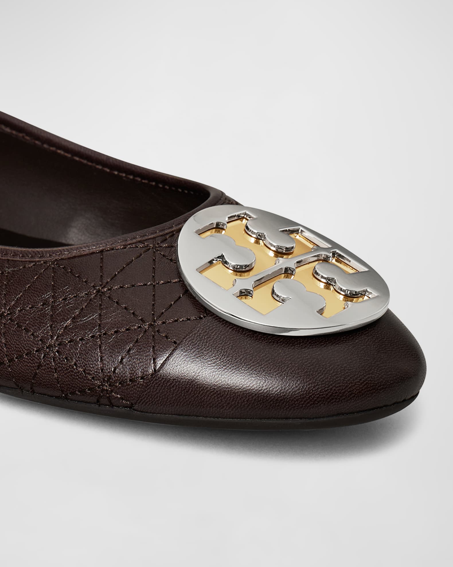 Claire Quilted Medallion Ballerina Flats