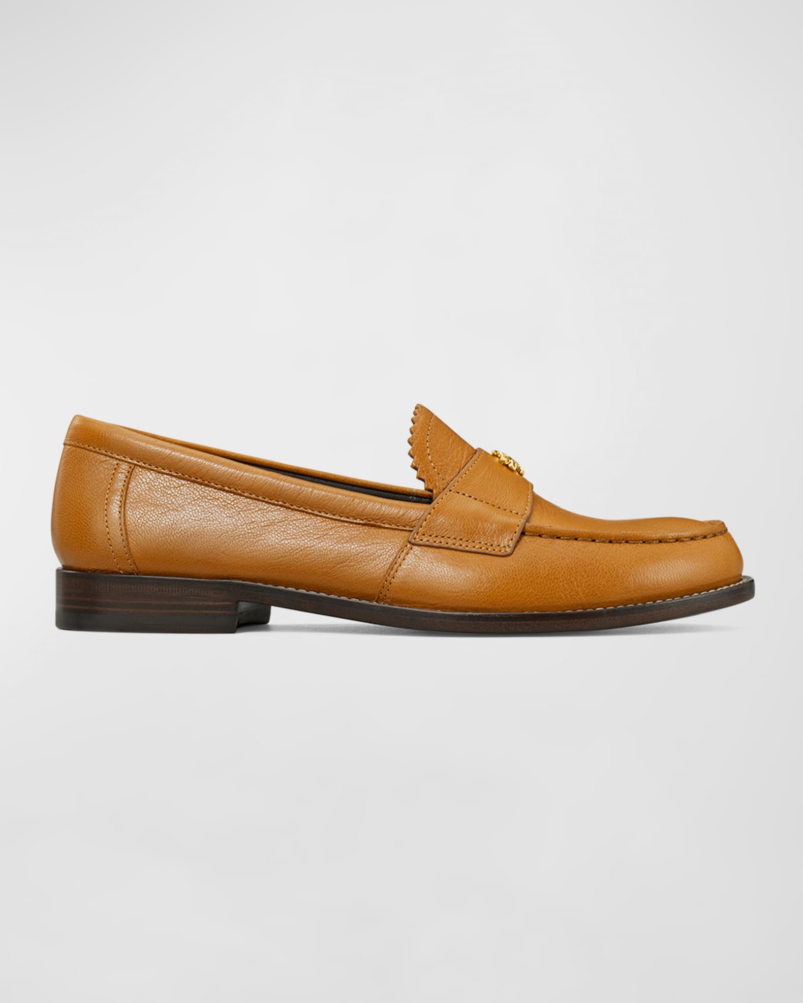 Tory Burch Perri Leather Mini Medallion Loafers | Neiman Marcus