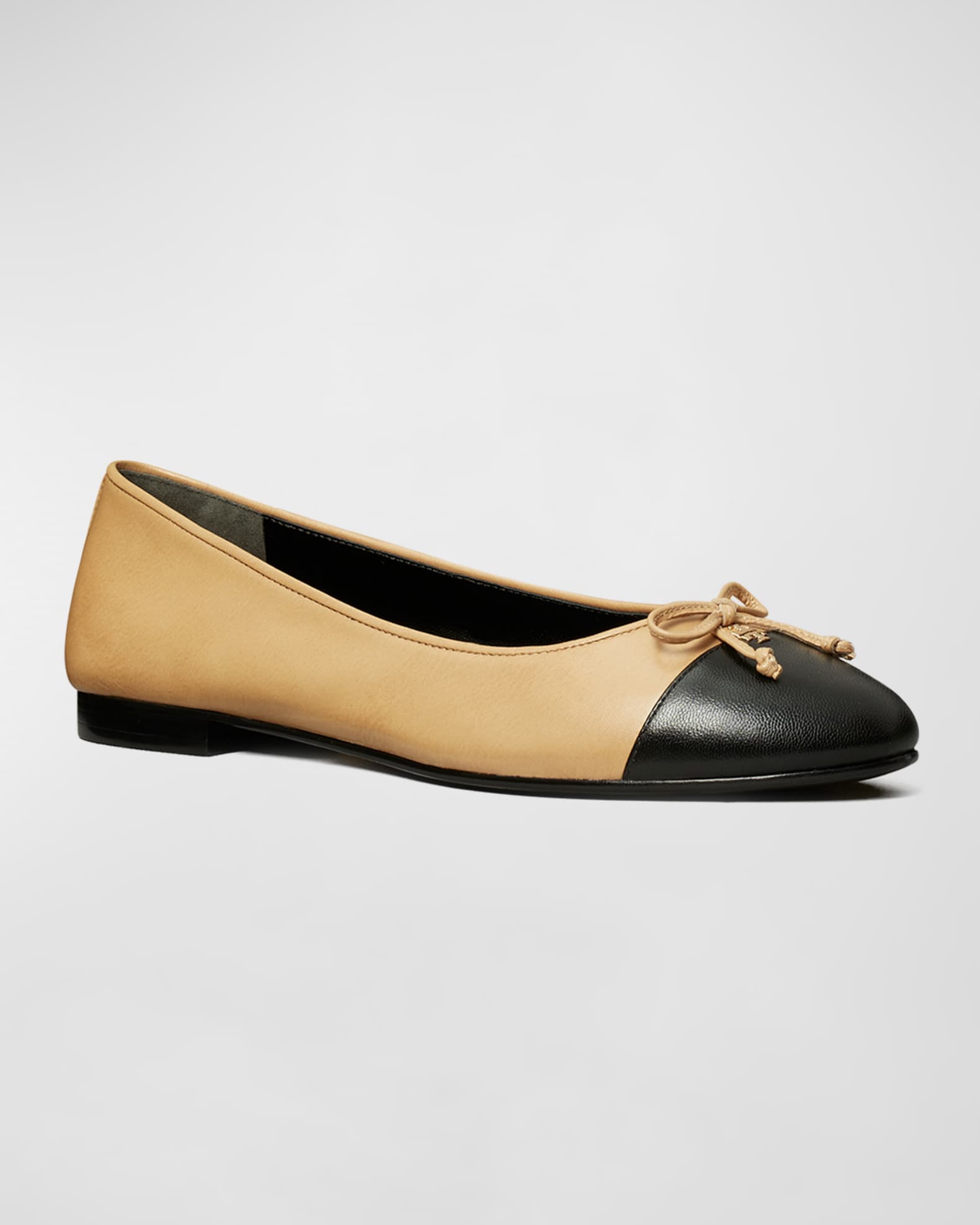 Bicolor Cap-Toe Ballerina Flats 1