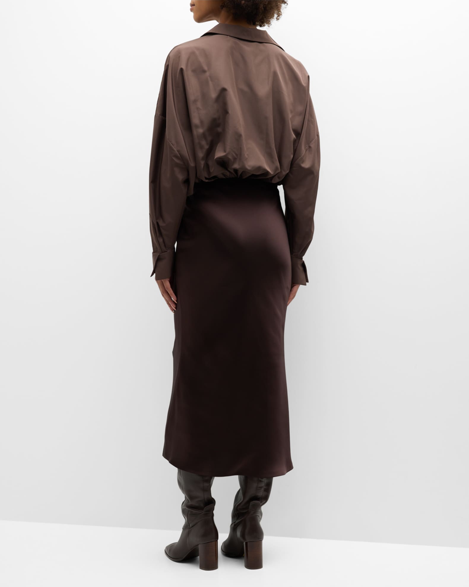 Norma Kamali Bias Obie Midi Skirt Neiman Marcus