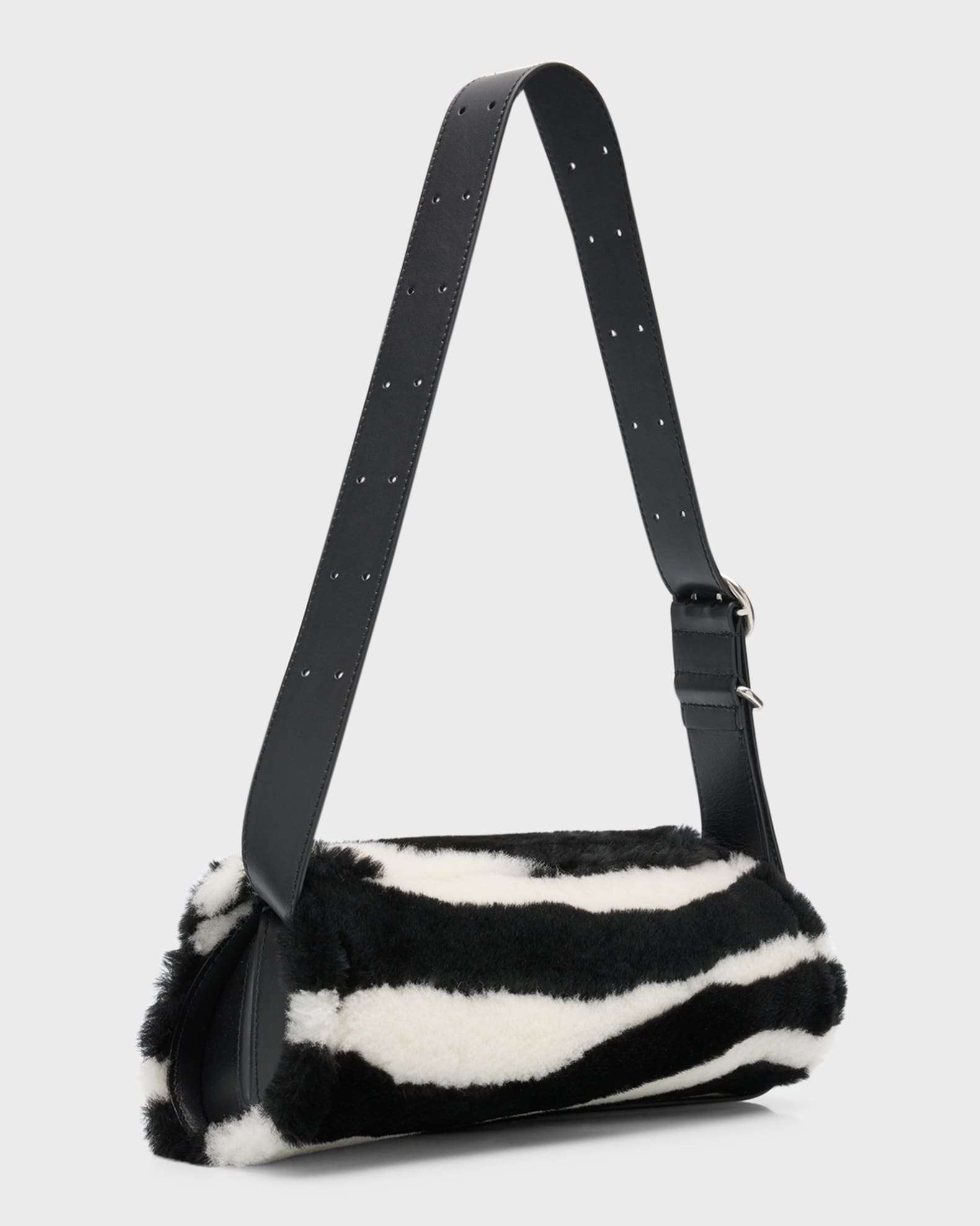 Fluffy zebra bag best sale