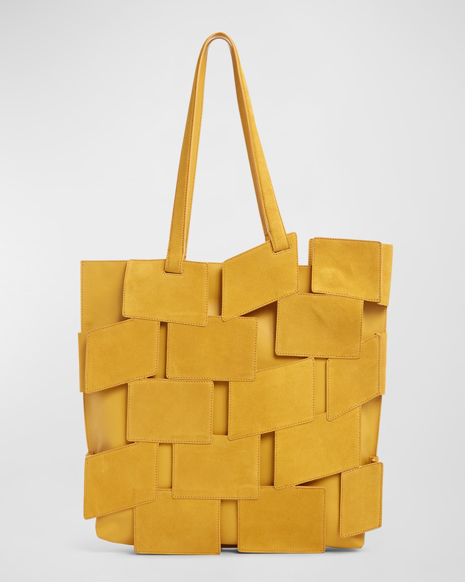 Gabriela Hearst Patchwork Suede Tote Bag | Neiman Marcus