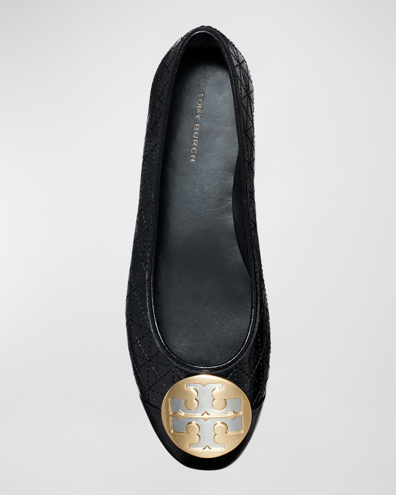 Tory Burch Claire Quilted Medallion Ballerina Flats | Neiman Marcus