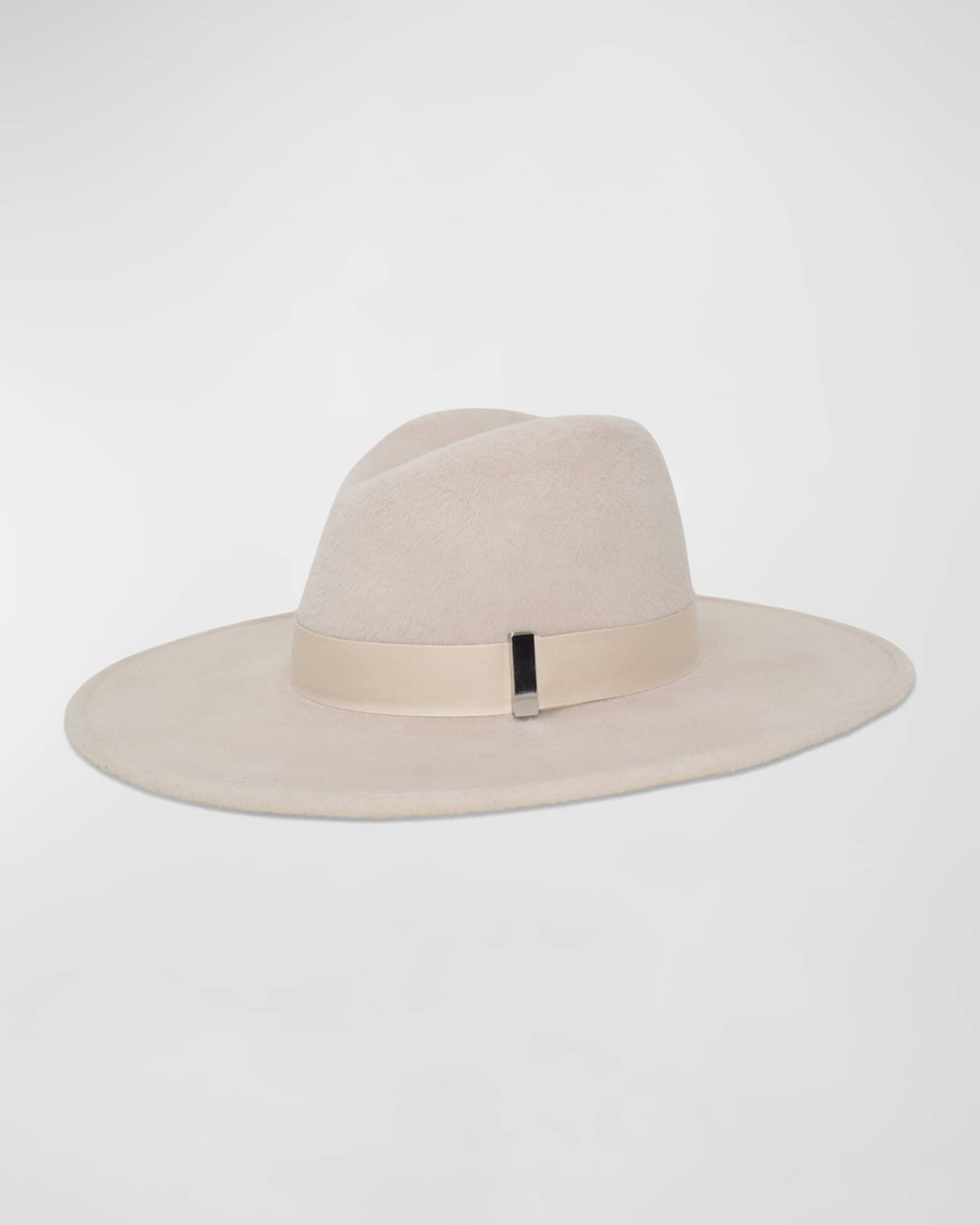 Jeanne Ivory Felt Fedora  1
