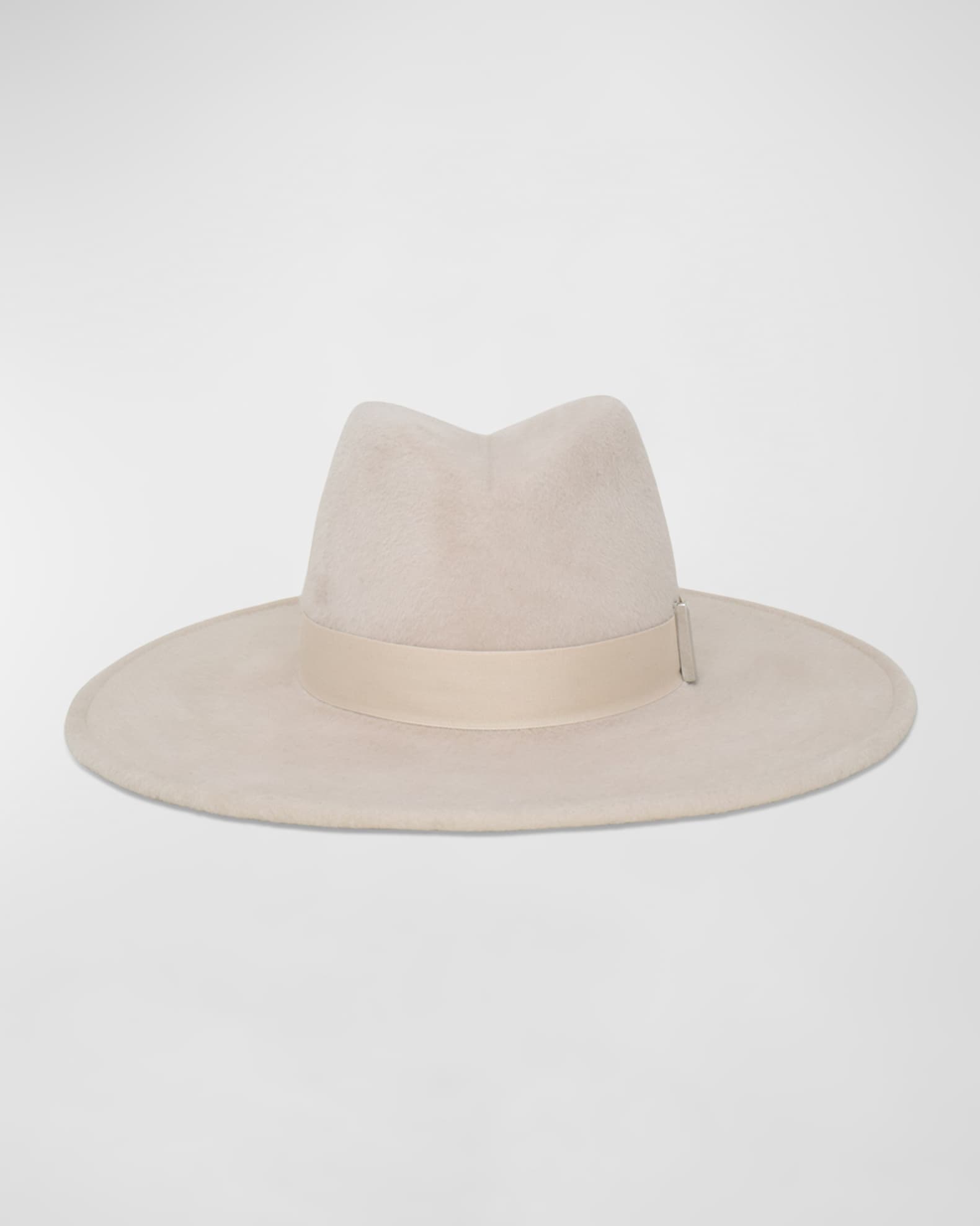 Jeanne Ivory Felt Fedora  0