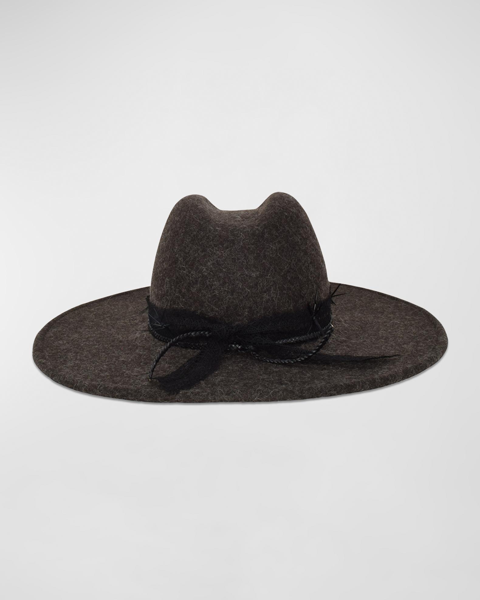 Gigi Burris Millinery Belle Felt Western Hat in Black women\'s luxury hats Our Interview With Hat Designer Gigi Burris | Who What Wear main image 3