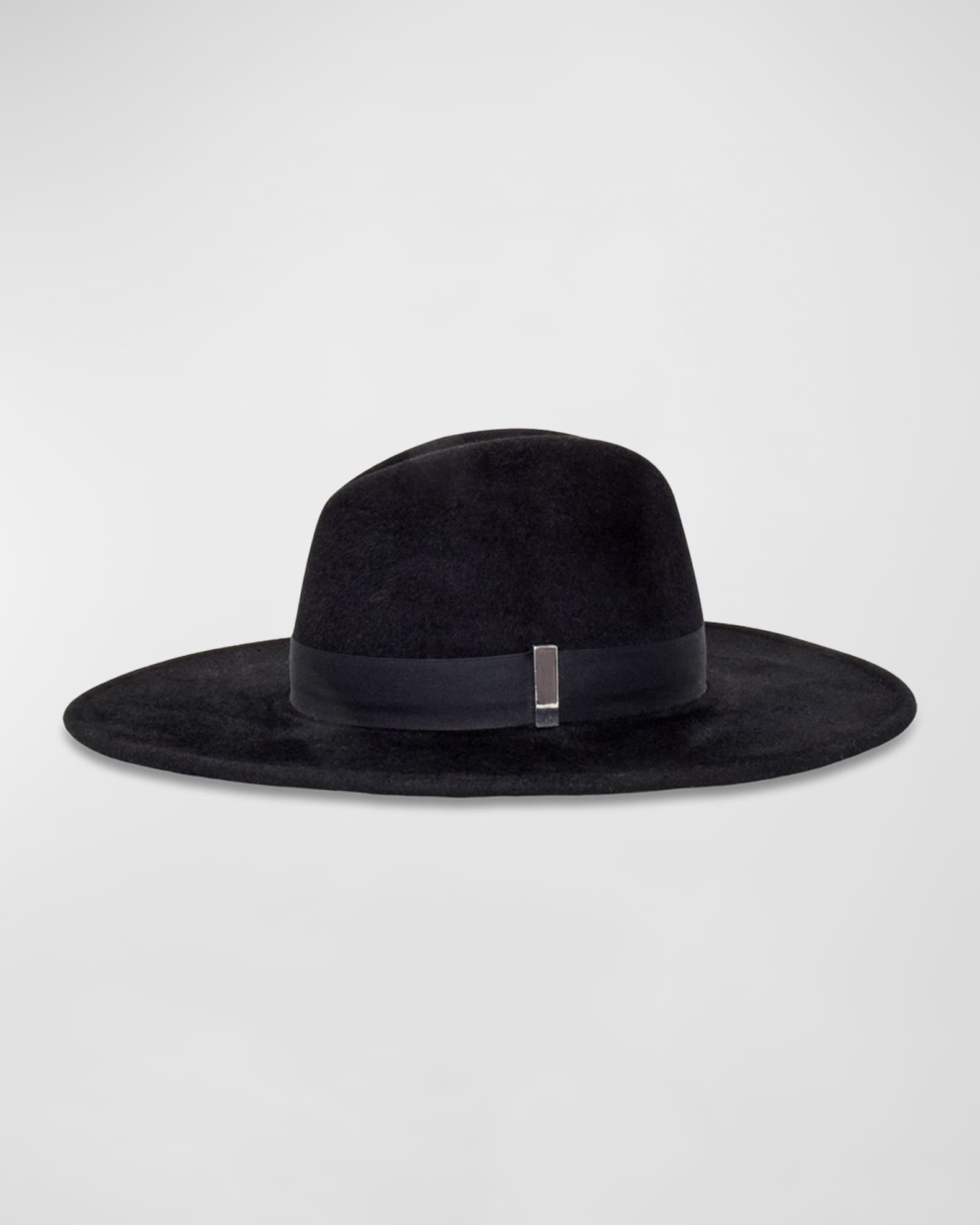 Jeanne Black Felt Fedora  1