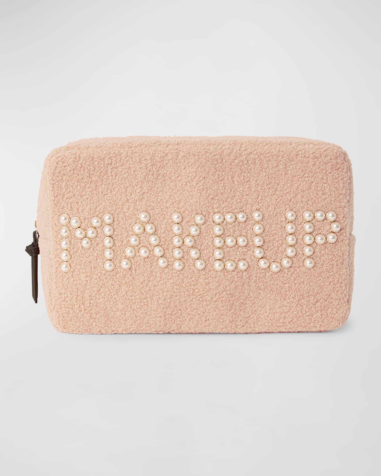 Makeup Embellishment Faux Fur Cosmetic Bag
