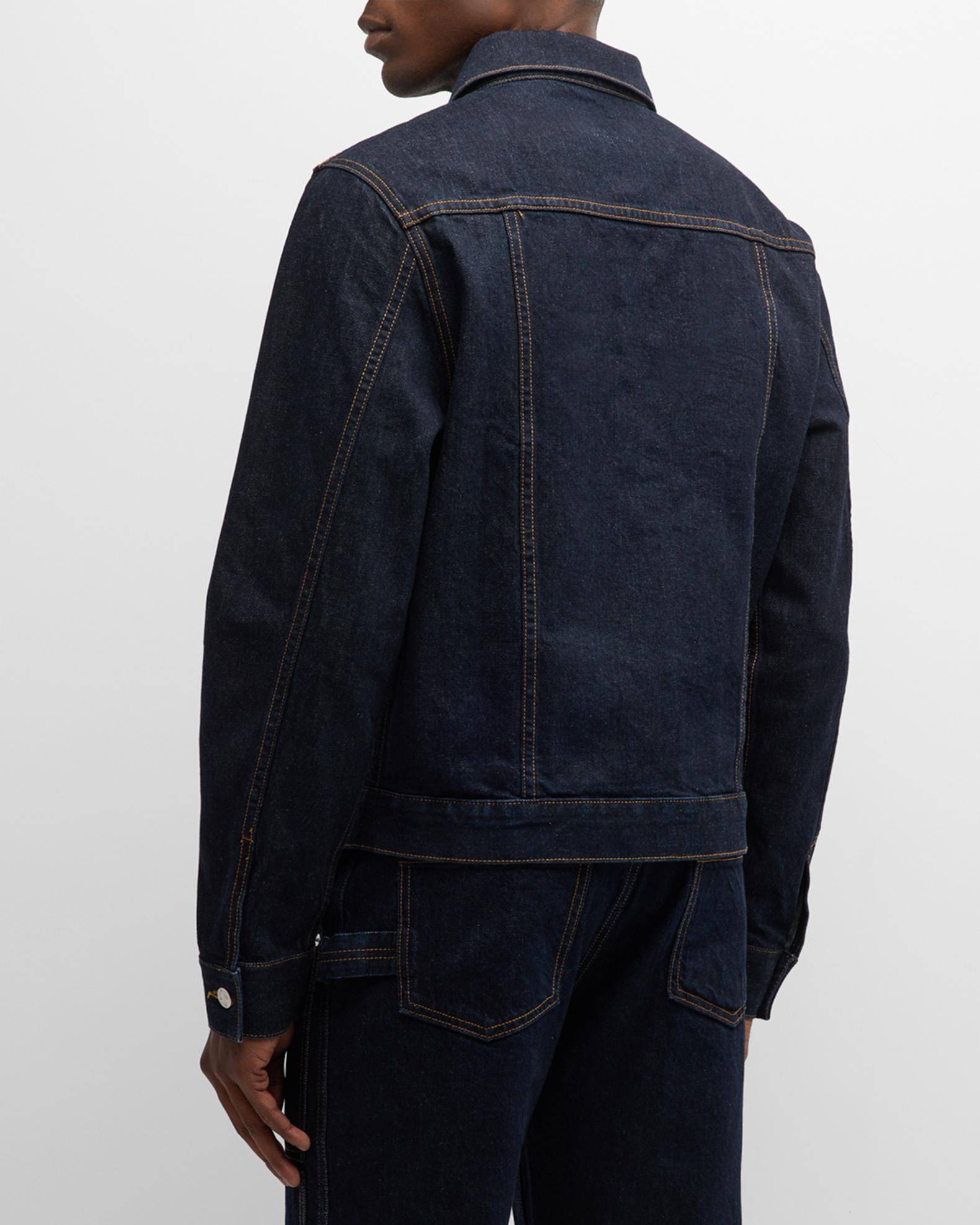 HELMUT LANG Jeans Line colored denim 2pocket Denim jacket trucker Denim Jacket outer gray 44