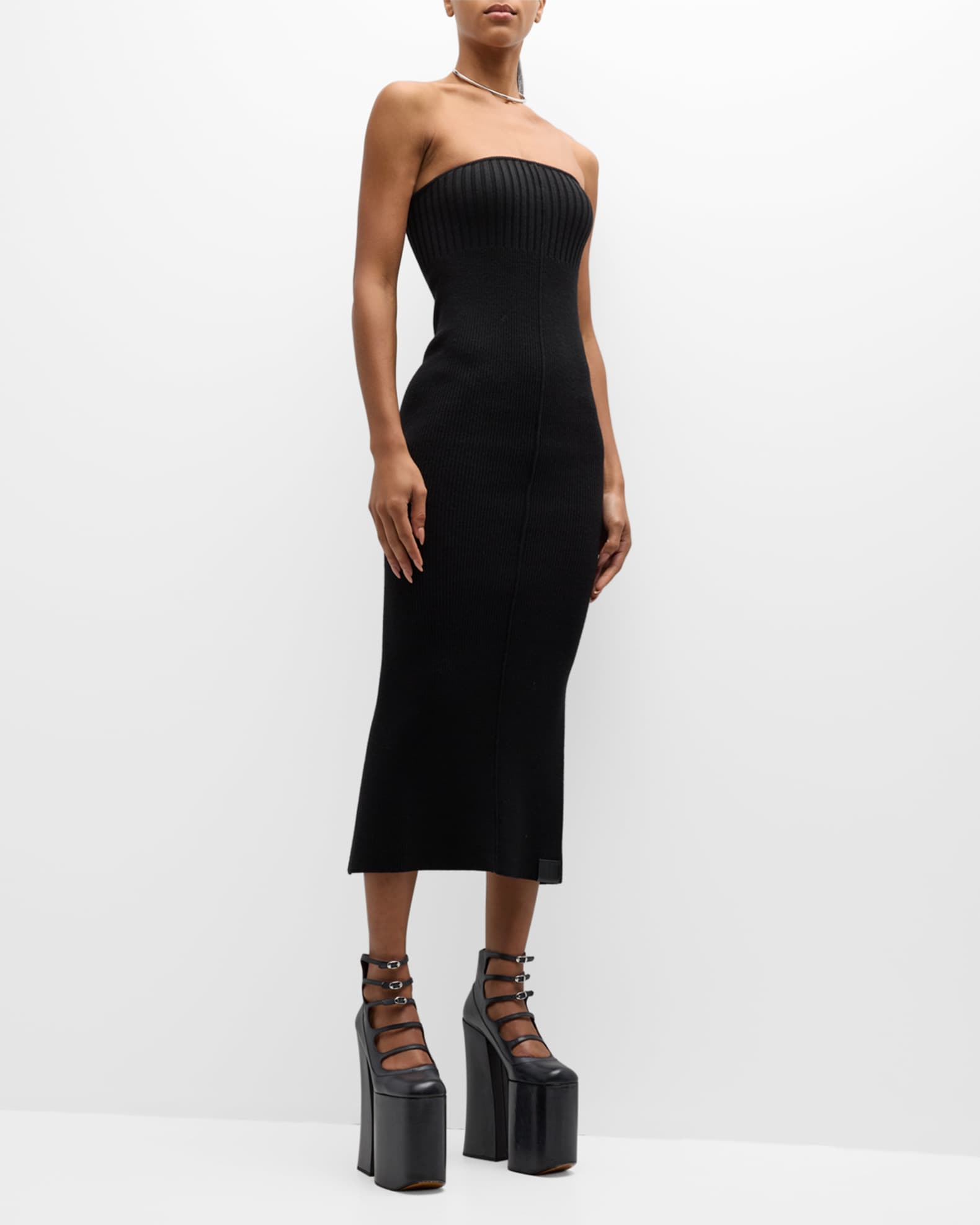 Knit Tube Midi Dress