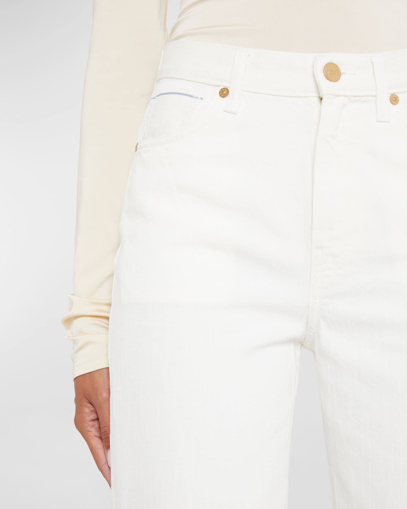 Sade High Waist Denim Straight Jeans