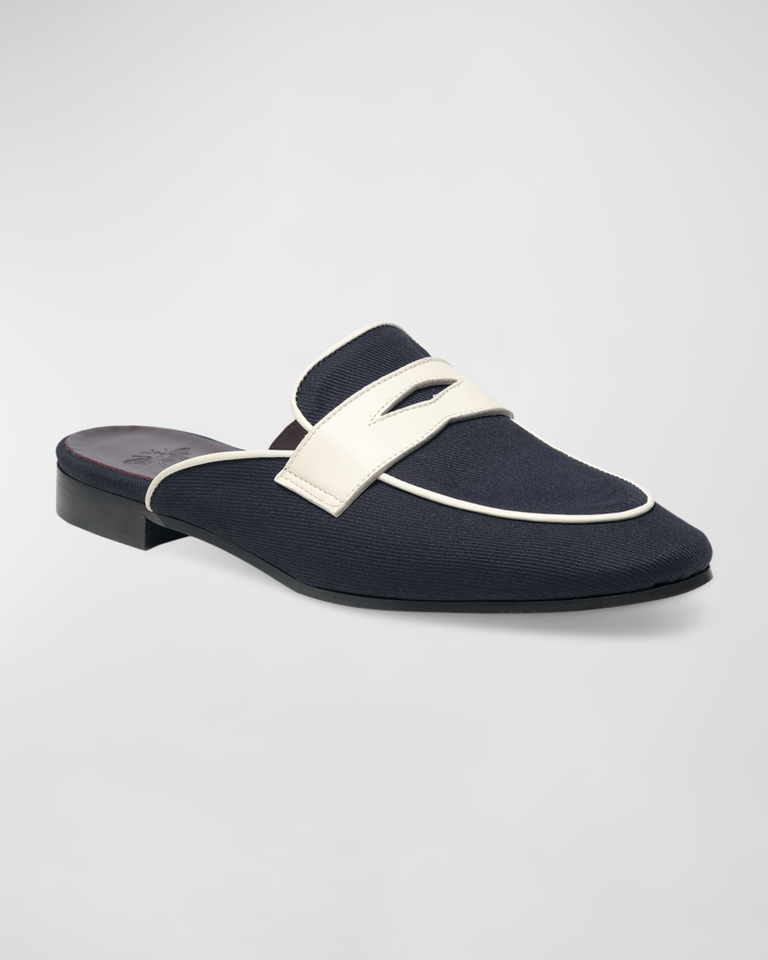 Bougeotte Bicolor Penny Loafer Mules Neiman Marcus