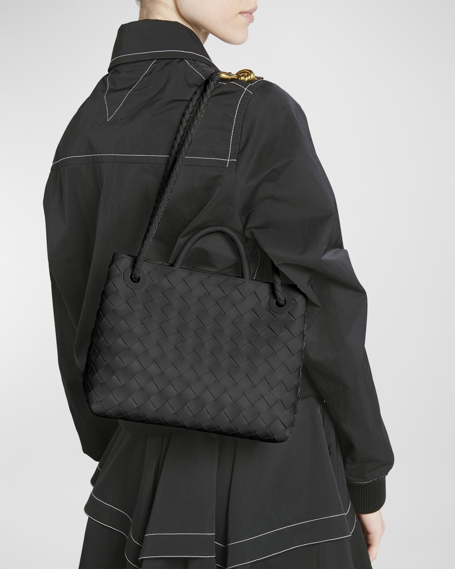 Bottega Veneta Andiamo Small Leather Top-Handle Bag | Neiman