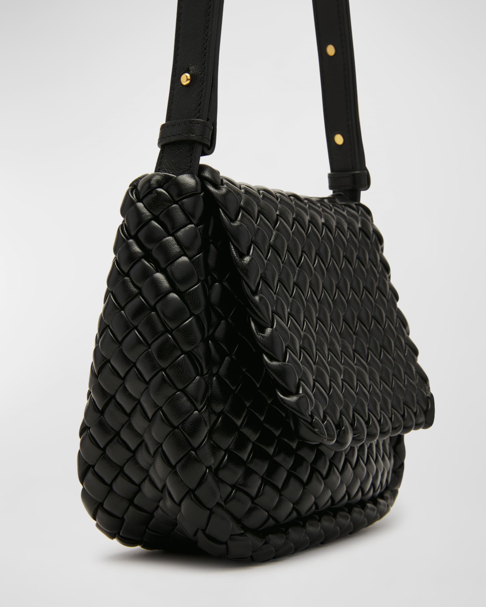Bottega Veneta Women's Cobble Intrecciato Leather Shoulder Bag