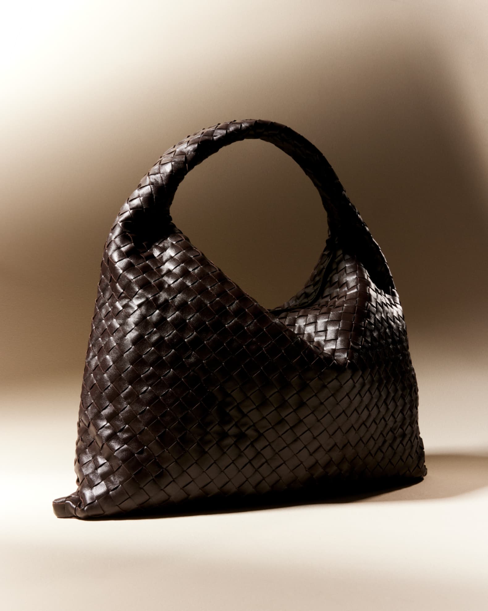 BOTTEGA VENETA, Small Hop Intrecciato 15 Leather Hobo Bag, Women