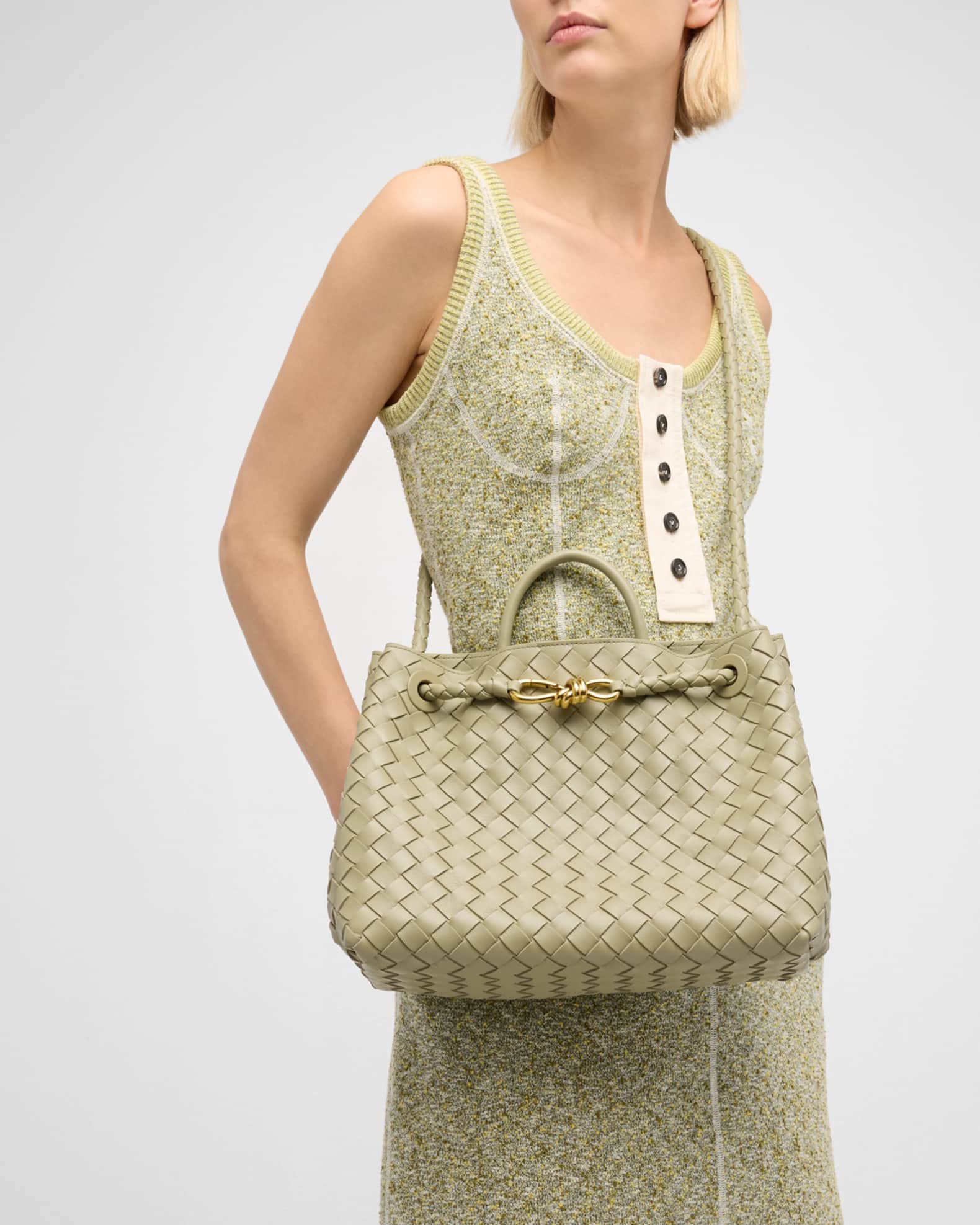 Bottega Veneta Andiamo Medium Top-Handle Bag | Neiman Marcus