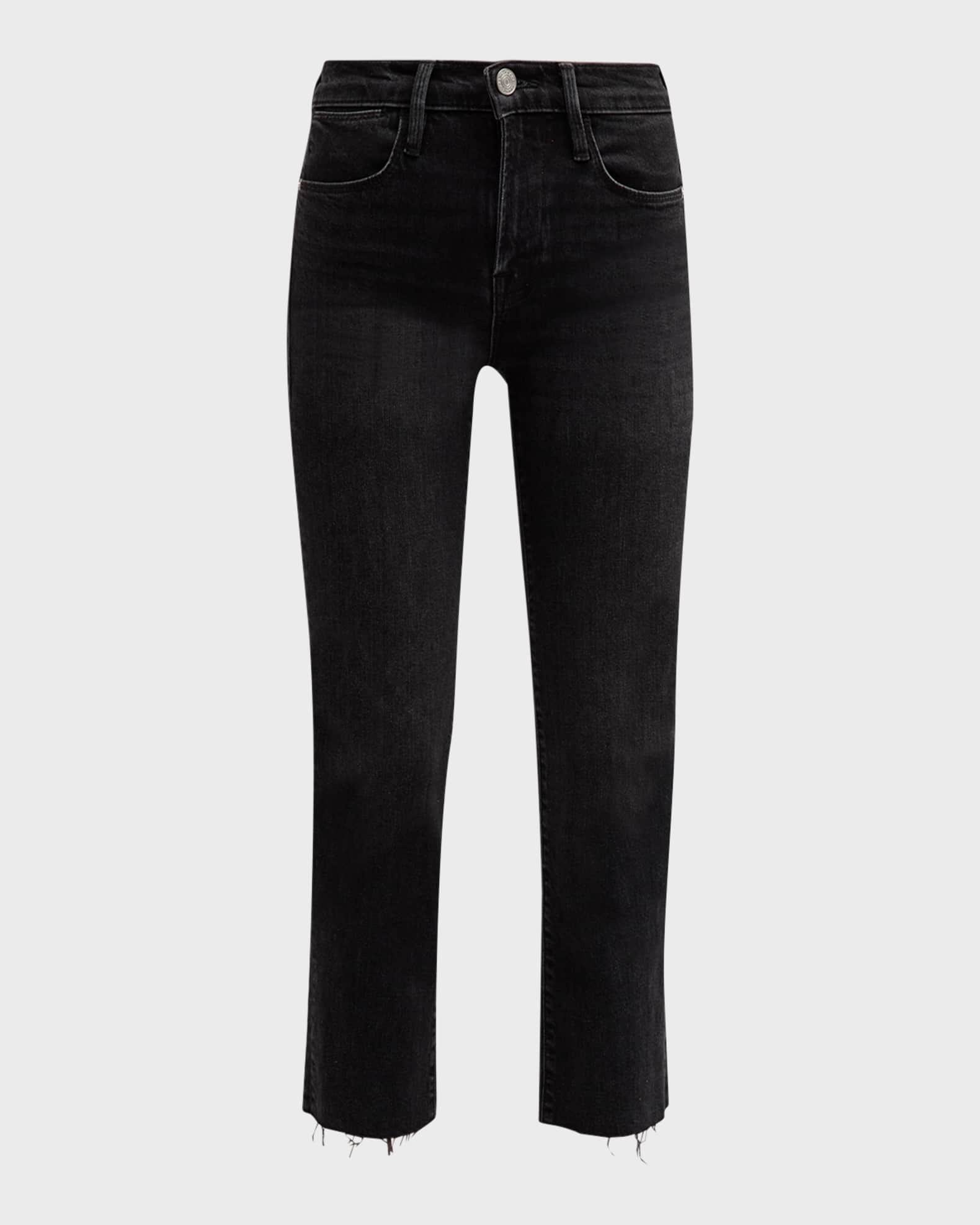 FRAME Le High Straight Released Hem Jeans | Neiman Marcus
