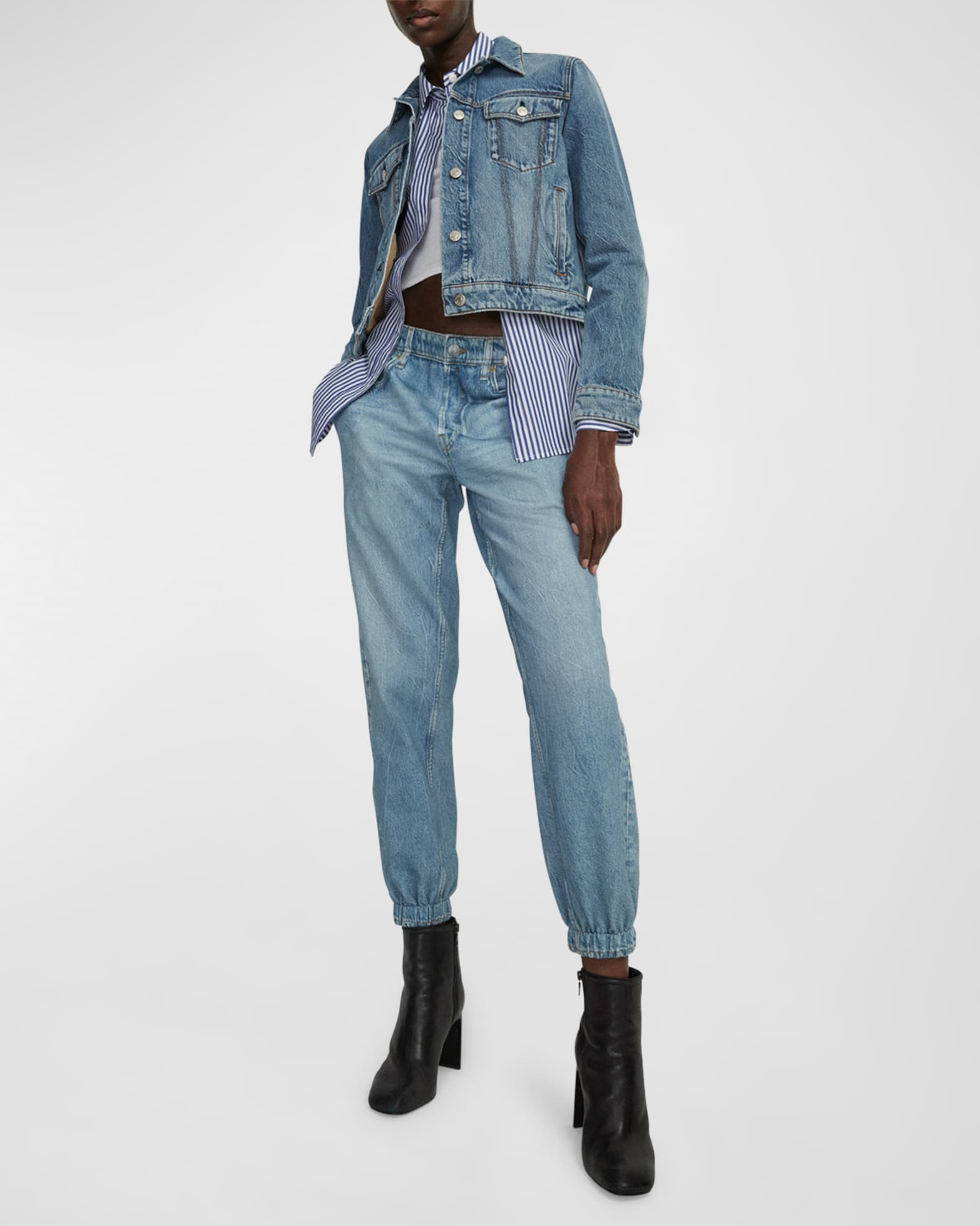 Miramar Cotton-Terry Crop Joggers 1