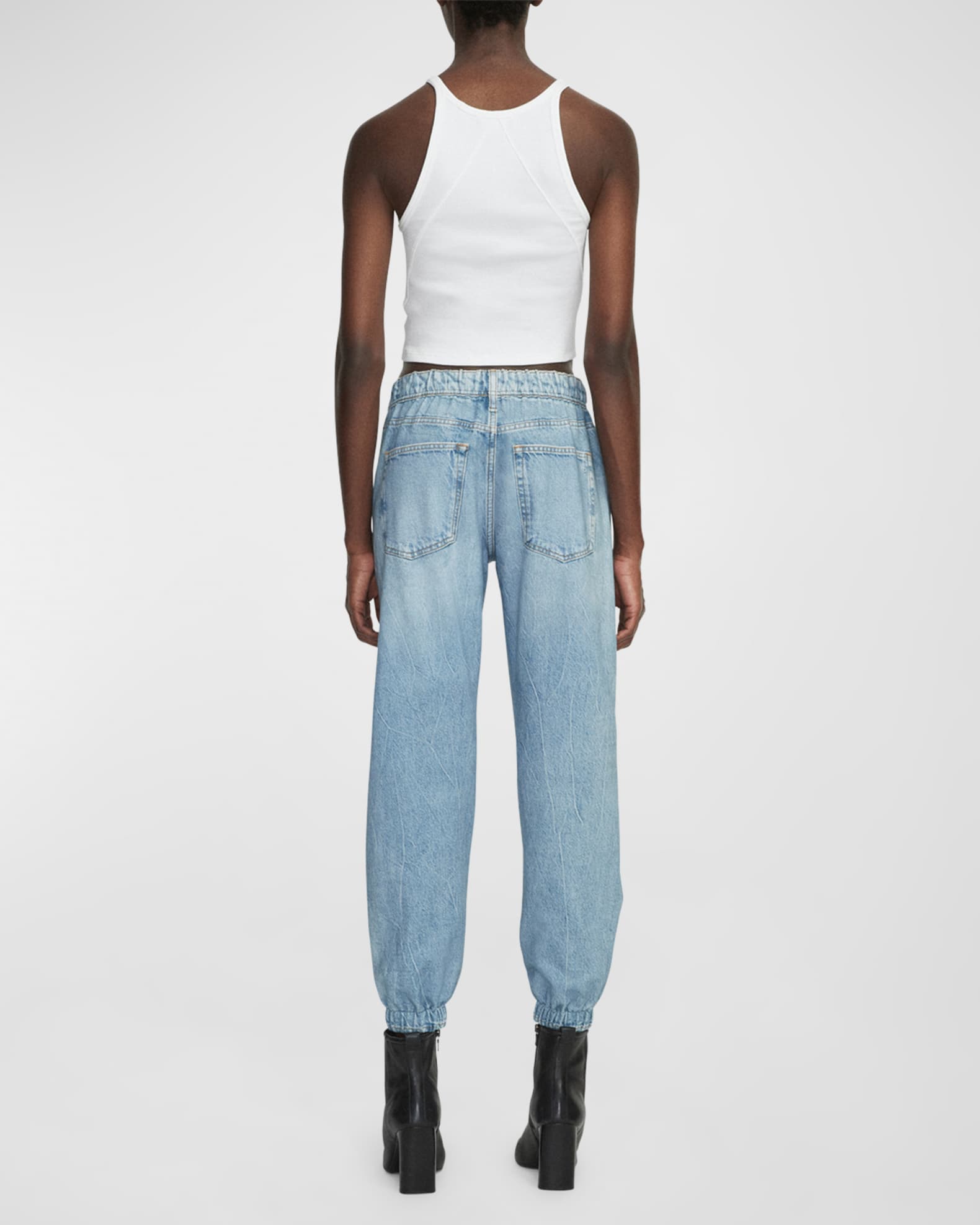 Rag Bone Miramar Cotton Terry Crop Joggers Neiman Marcus