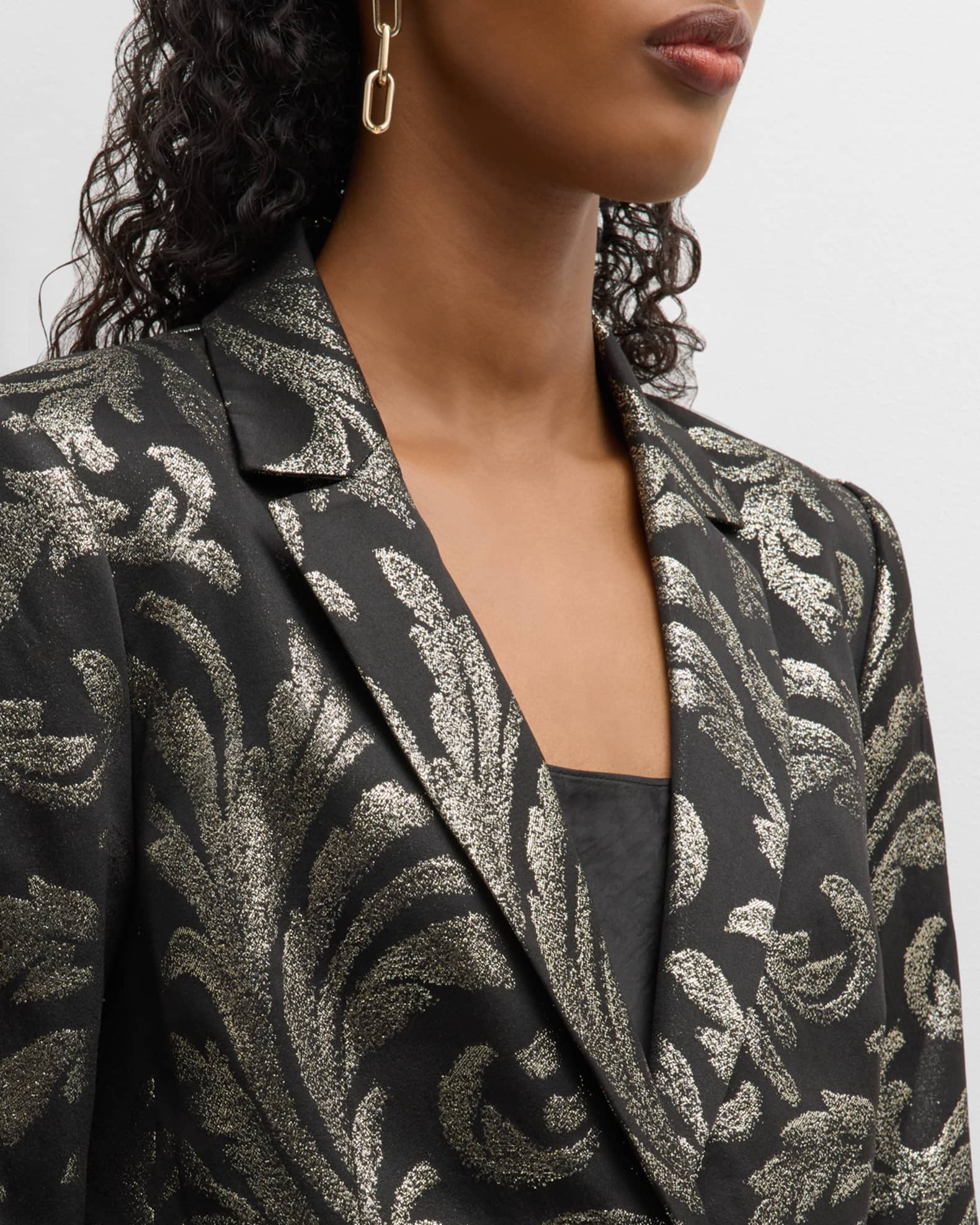 Metallic Jacquard Jacket