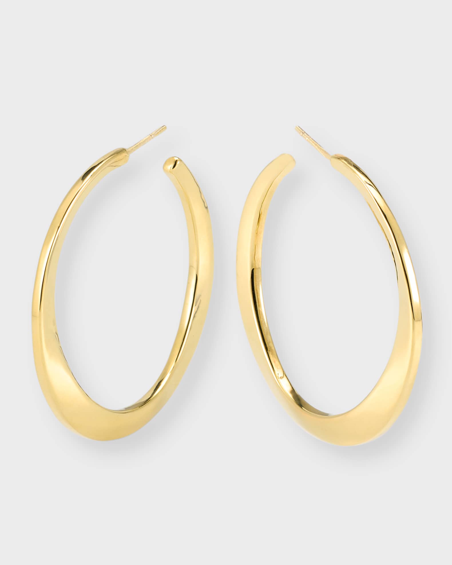 Classico Medium Twisted Hoop Earrings in 18K Gold 0