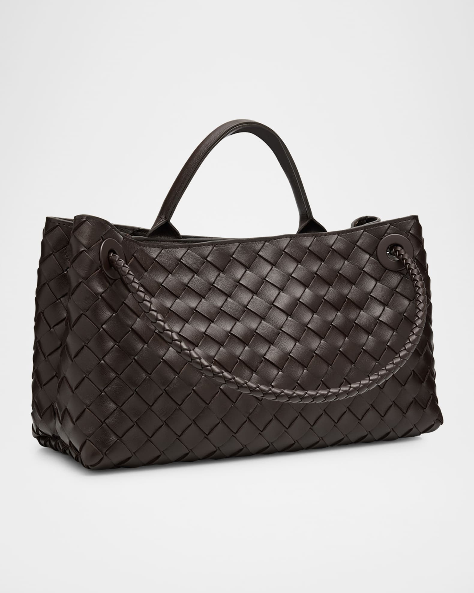 BOTTEGA VENETAイーストウエスト アンディアーモ BOTTEGA VENETA East/West Andiamo small intrecciato leather tote