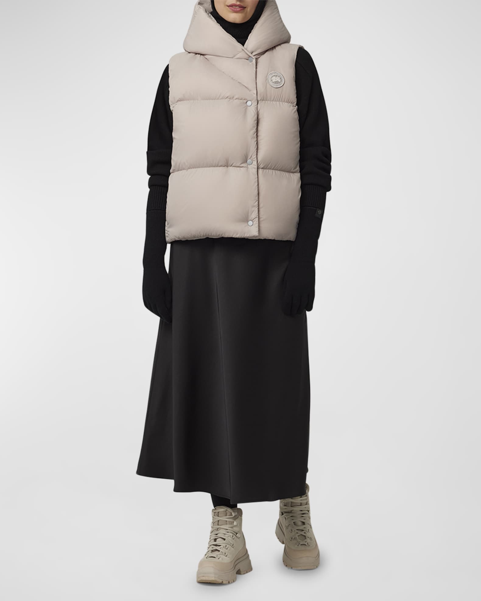 Canada Goose Rhoda Wrap Hooded Puffer Vest | Neiman Marcus